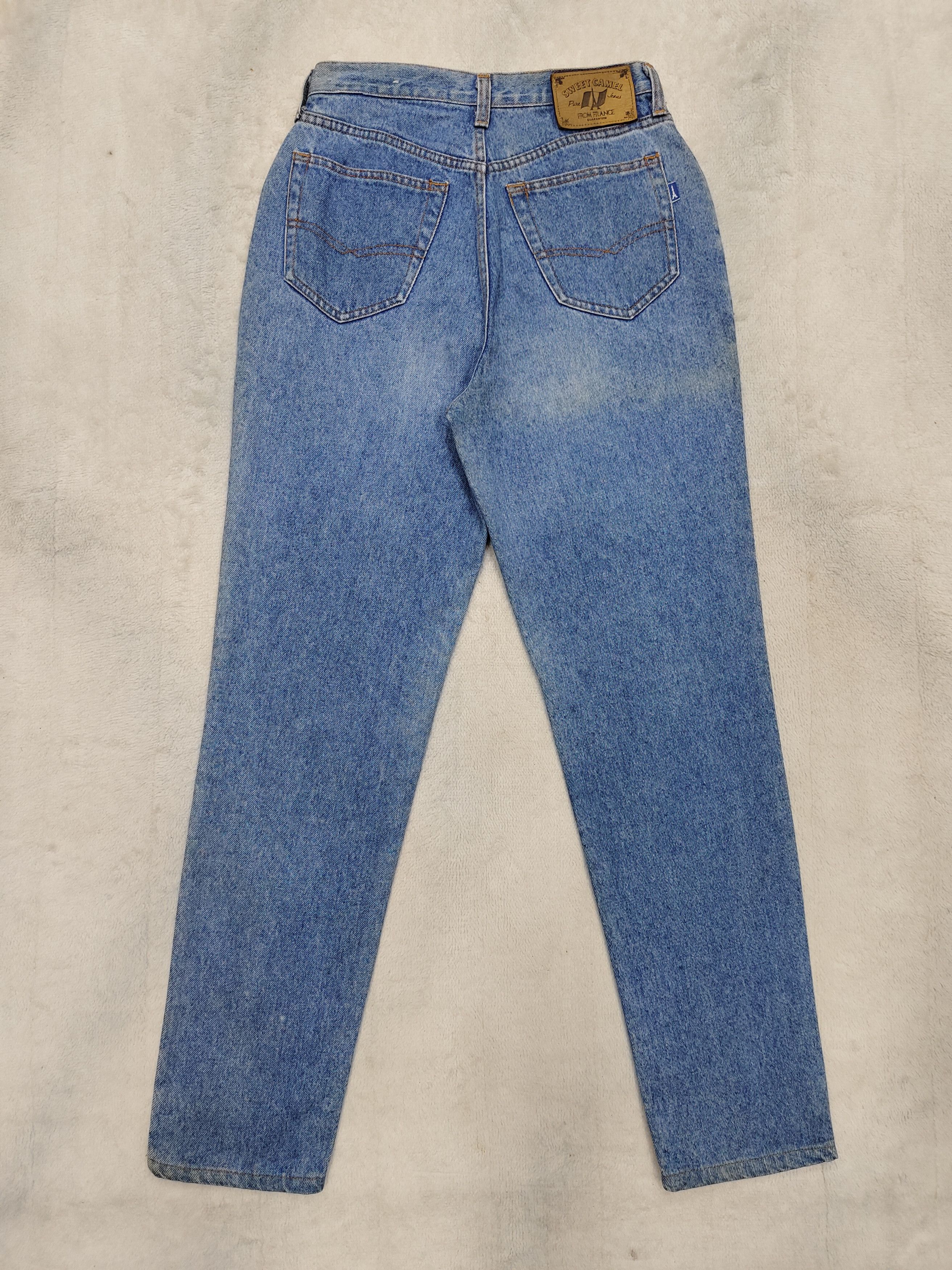 Japanese Brand 🔥Vtg Sweet Camel 🇫🇷 High Waist Washed Jeans Size 28" / US 6 / IT 42 - 4 Thumbnail