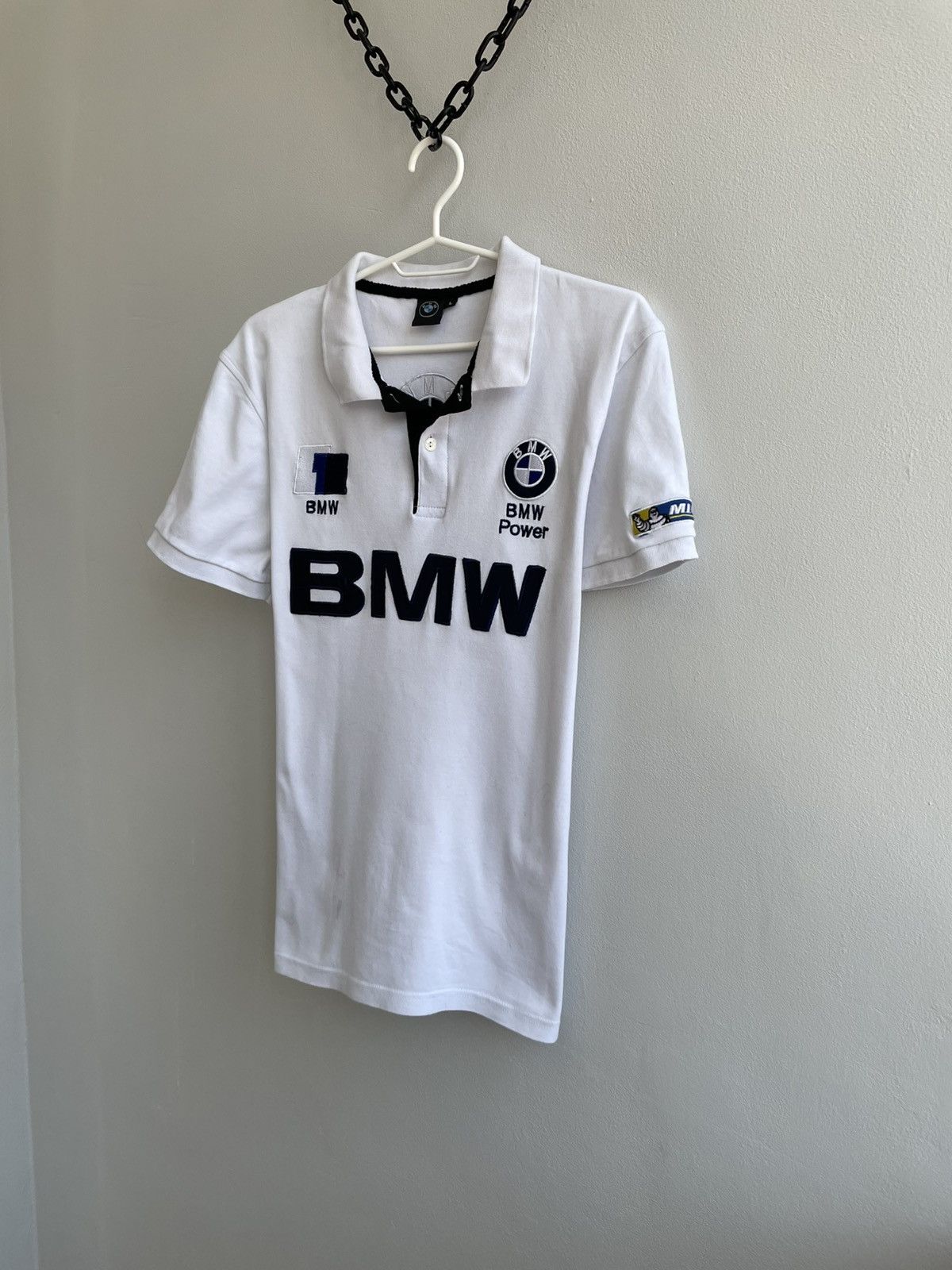 BMW Vintage BMW Polo Shirt 90s F1 Formula 1 Racing Big Logo Size US M / EU 48-50 / 2 - 2 Thumbnail
