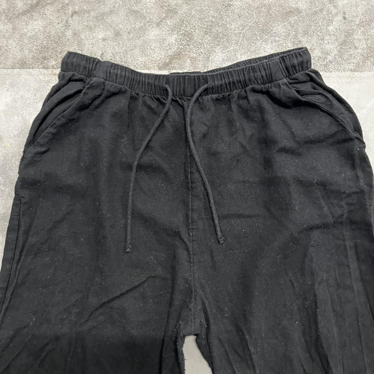 Abercrombie & Fitch Crazy Vintage Y2K/2000s Baggy Abercrombie and Fitch Wideleg Black Sweatpants! Size US 32 / EU 48 - 3 Thumbnail