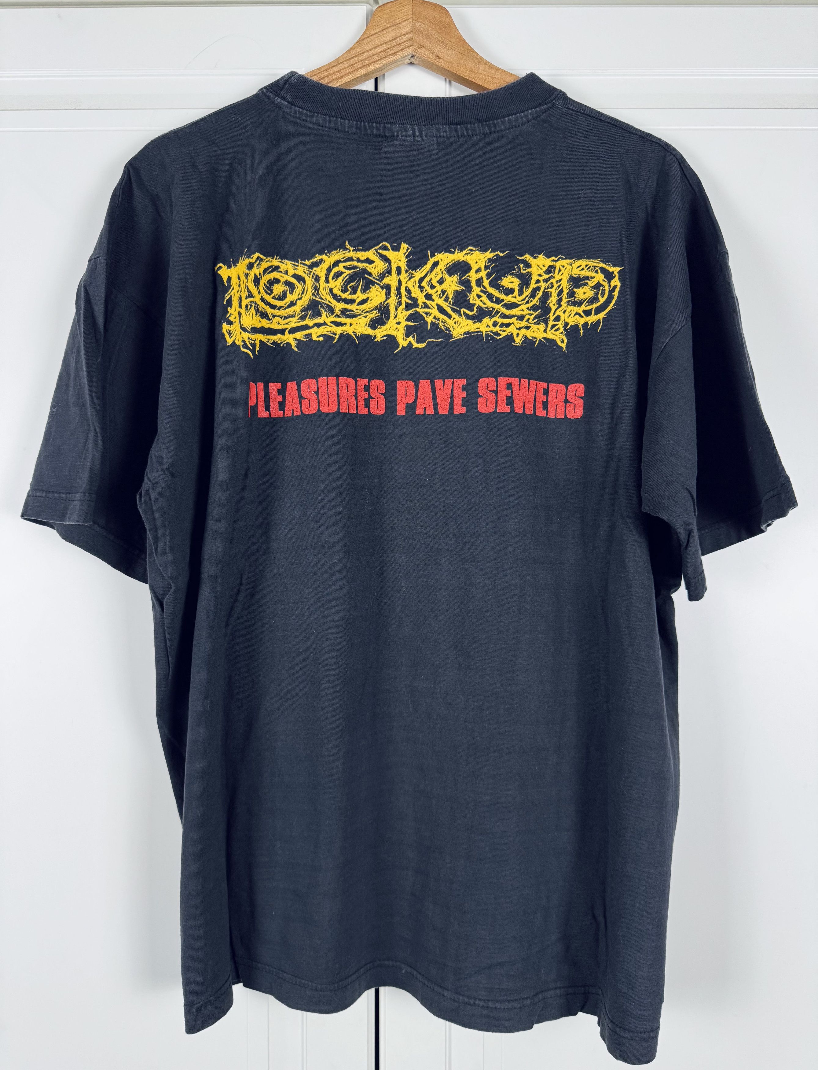 Band Tees Lock Up - Pleasures Pave Sewers 90s deathcore t-shirt Size US XL / EU 56 / 4 - 3 Thumbnail