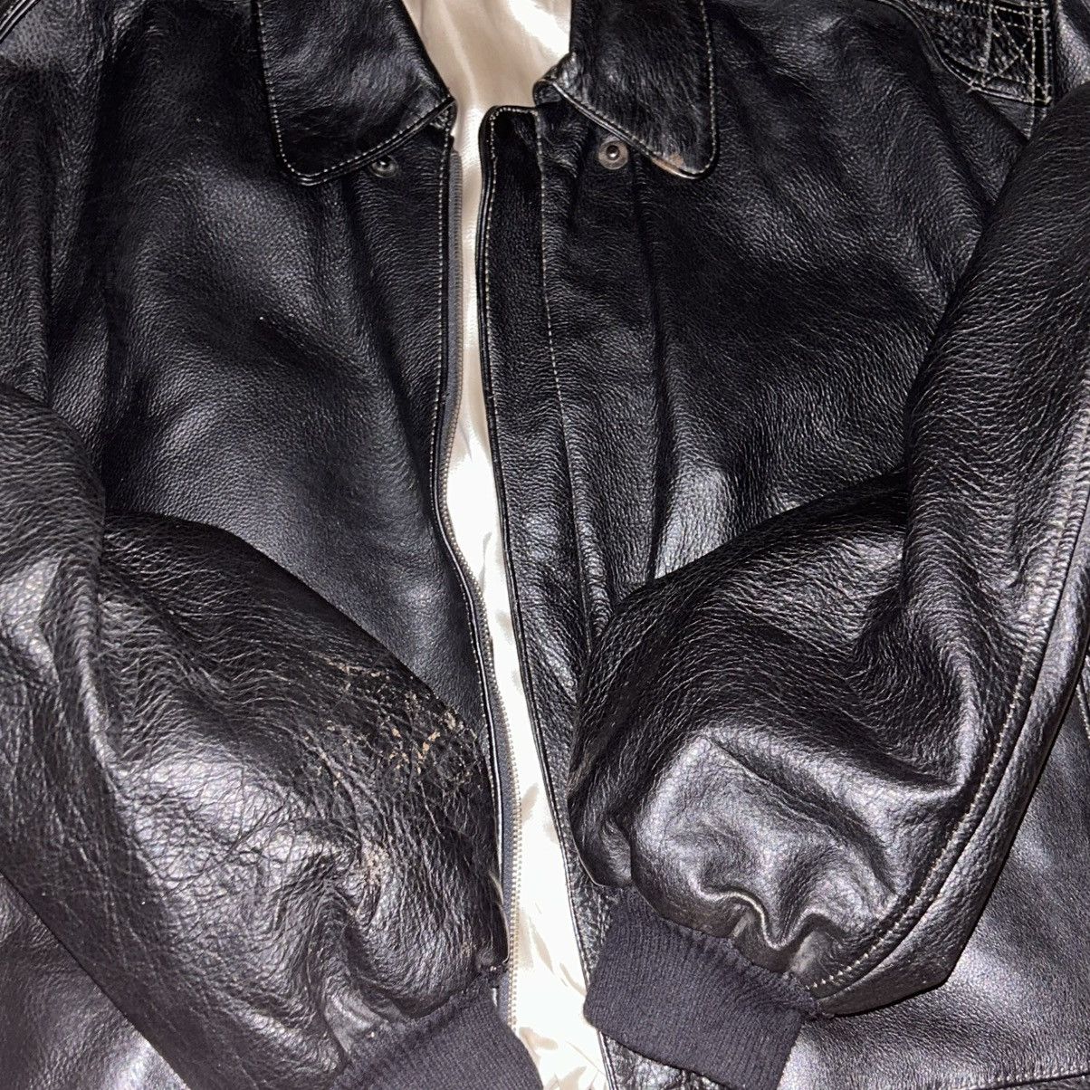 Avirex Vintage Leather Styled Aviation Retro Bomber Vincennes 1928 Size US L / EU 52-54 / 3 - 7 Thumbnail