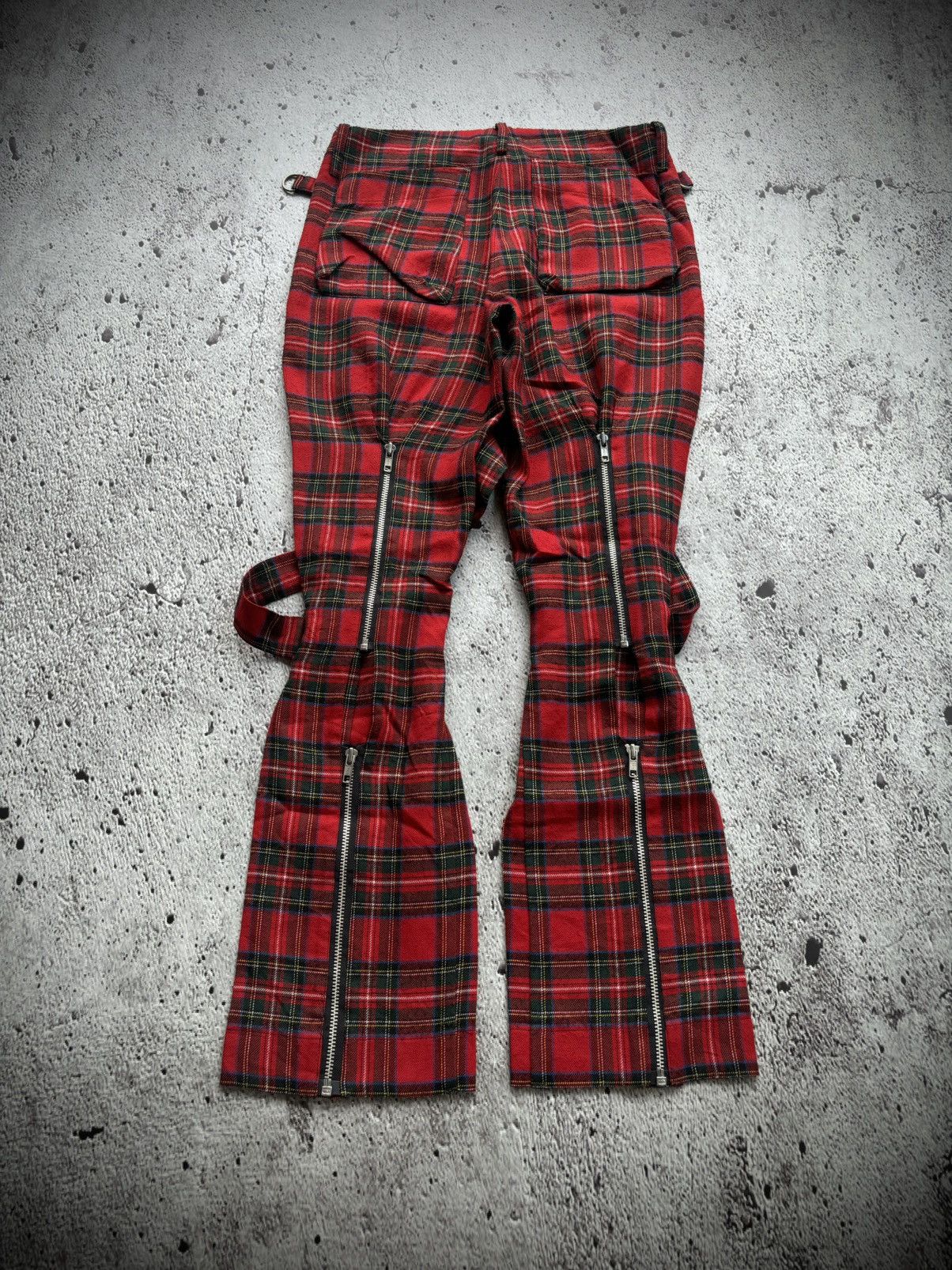 Hysteric Glamour Y2k liguis multi zipper bondage Punk style pants Size US 31 - 2 Thumbnail