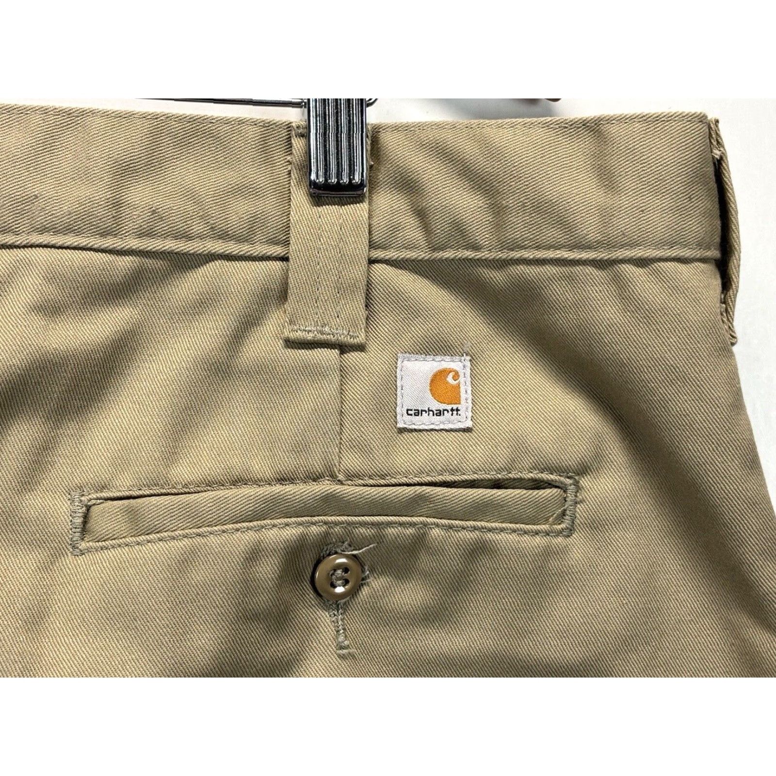 Carhartt Carhartt Mens Pants 40 Beige Khaki Utility Blended Twill Work Chinos 40x30 Size US 40 / EU 56 - 5 Thumbnail