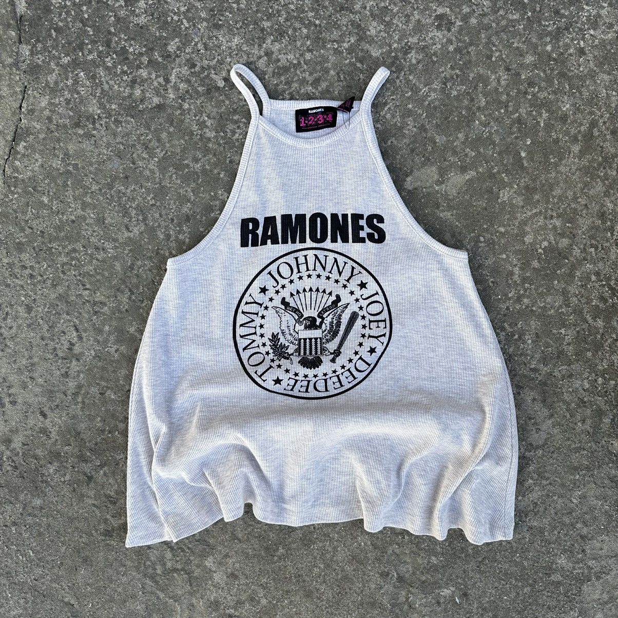 Band Tees × Vintage Vintage Tank Top Ramones Sleeveless Band Rock Y2K 00s Size M / US 6-8 / IT 42-44 - 2 Thumbnail