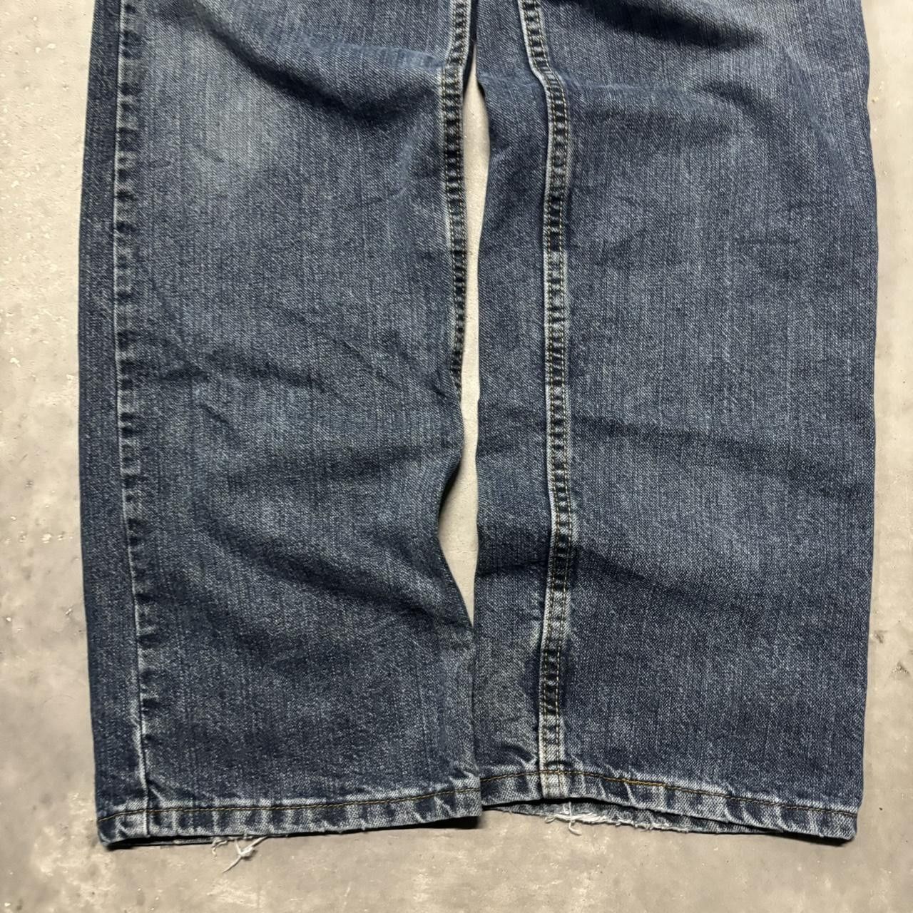 Japanese Brand × Vintage Crazy Vintage Y2K/2000s Grunge Dark Wash Essential Denim Jeans! Size US 36 / EU 52 - 6 Thumbnail