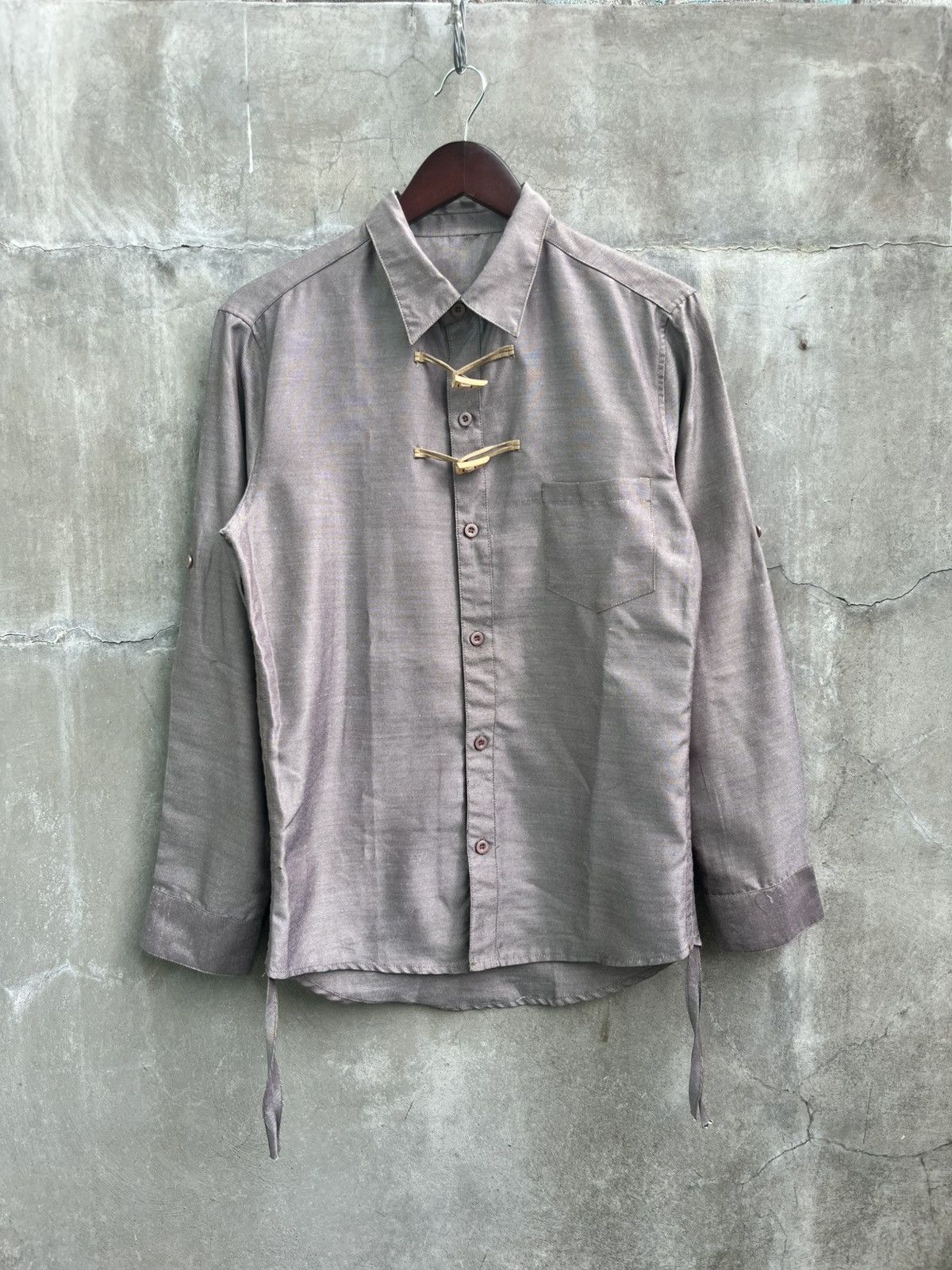 N.Hoolywood Chinese Knot Button Down Shirt Size US M / EU 48-50 / 2 - 1 Thumbnail