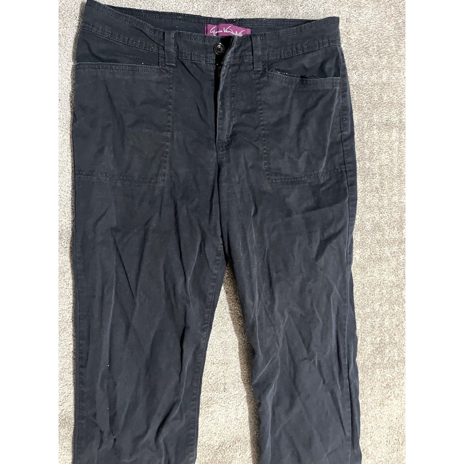Gloria Vanderbilt VINTAGE Gloria Vanderbilt Gloria Vanderbilt Amanda Jeans Straight Slim High Rise Black 12 Womens 28in Inseam US 12 Mens? Size 34" / US 12 / IT 48 - 2 Thumbnail