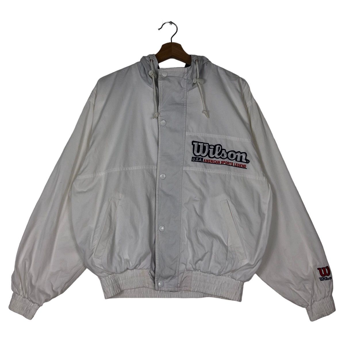 Japanese Brand 🔥90’s Vintage Bomber Jacket Wilson Since 1914 Big Logo Size US M / EU 48-50 / 2 - 8 Thumbnail