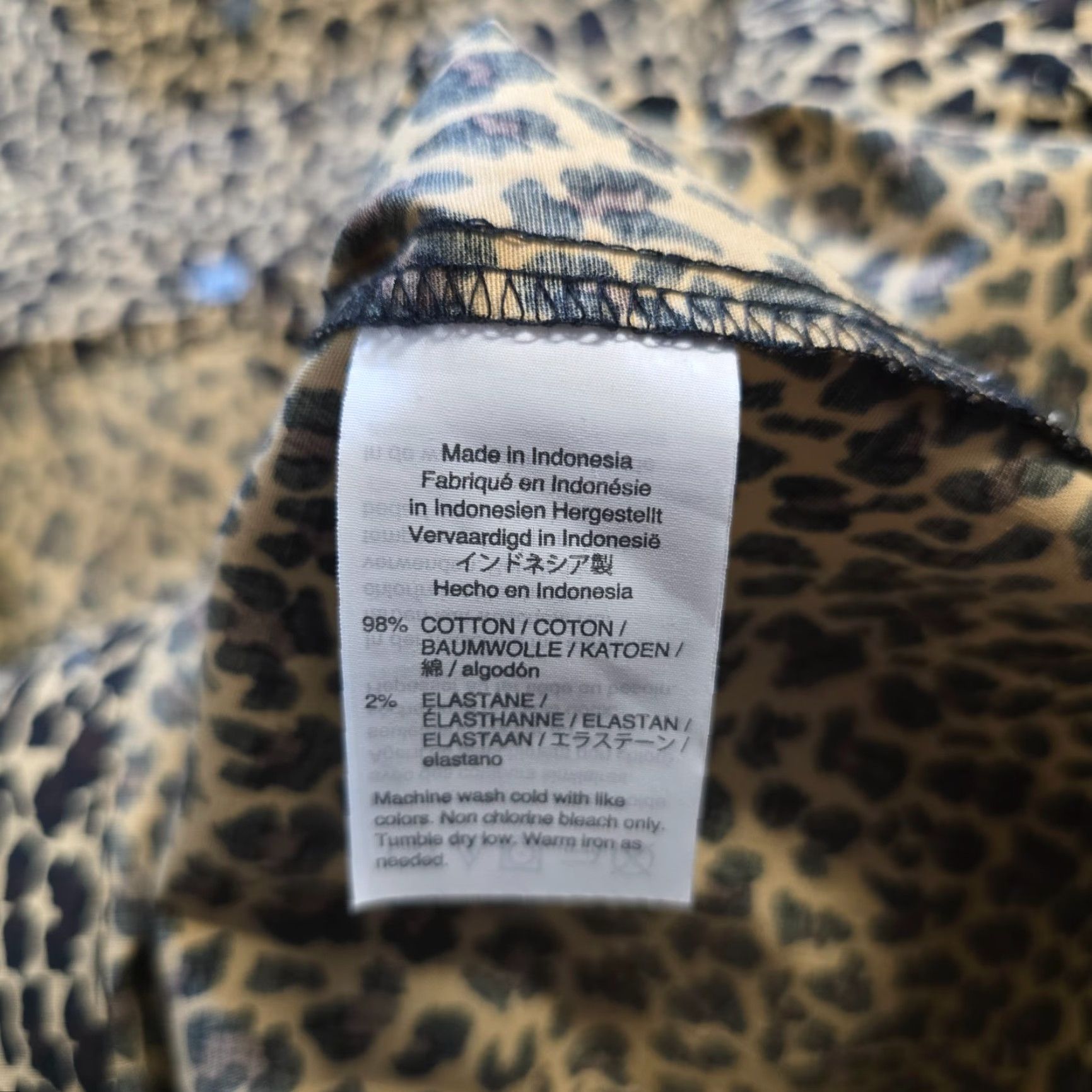 J.Crew J.CREW Blouse Women 12 Brown Black Leopard Button Up Long Sleeve Casual Career Slim Fit Size XL / US 12-14 / IT 48-50 - 7 Thumbnail