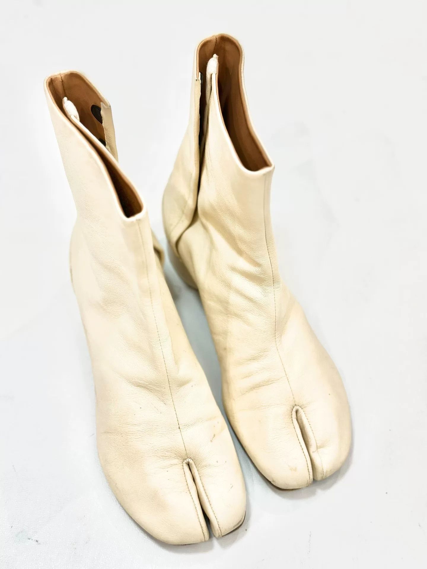 Rick Owens Maison Margiela Tabi White Toe Boots Size US 7 / IT 37 - 1 Thumbnail