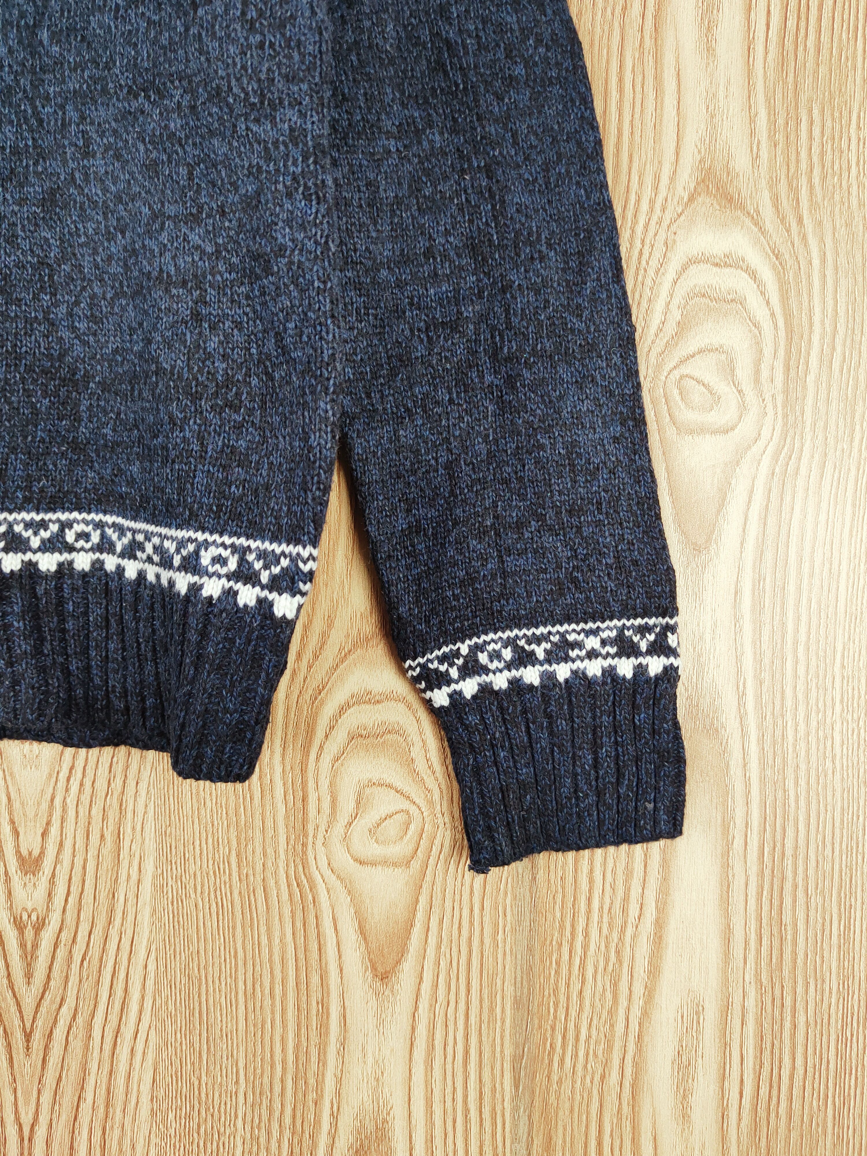 Japanese Brand × Vintage Japanese Brand art design Navy Knitwear Sweaters #W736 Size US S / EU 44-46 / 1 - 6 Thumbnail