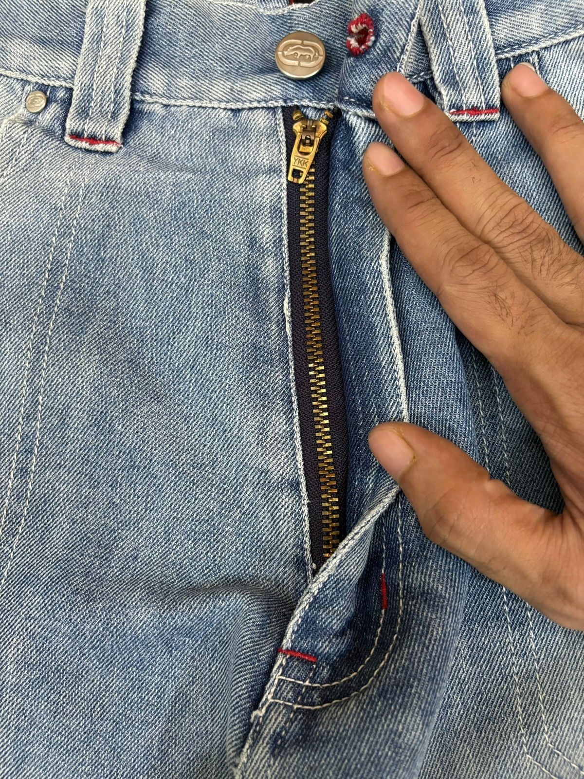Ecko Unltd. Vintage Ecko Distressed Cargo Loose Jeans Size US 28 / EU 44 - 3 Thumbnail