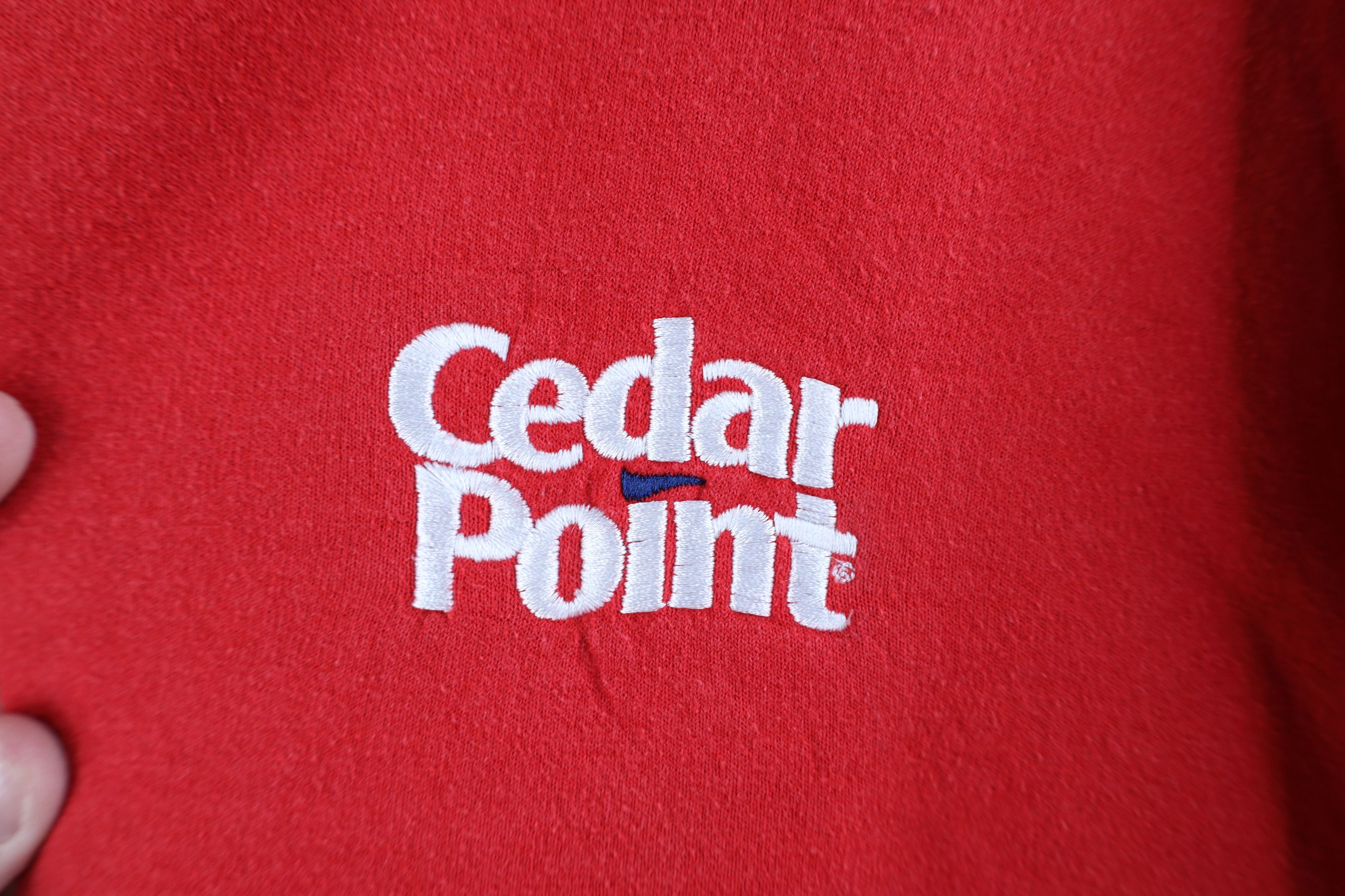 Vintage Vintage 90s Y2K Spell Cedar Point Amusement Park Sweatshirt Size US XL / EU 56 / 4 - 4 Thumbnail