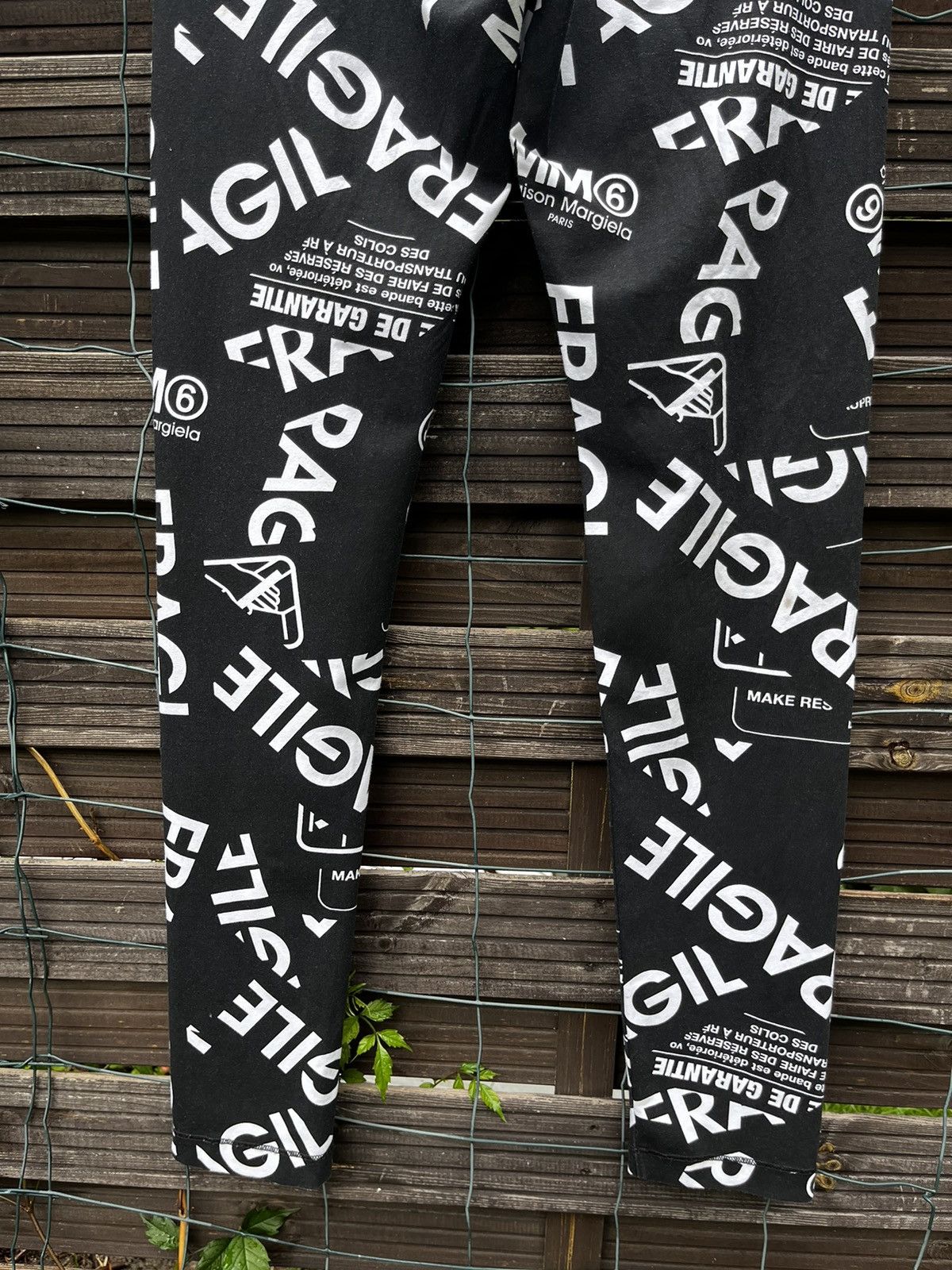 Maison Margiela 🔴 MM6 Maison Margiela Stamp Leggings Size 34" / US 12 / IT 48 - 5 Thumbnail
