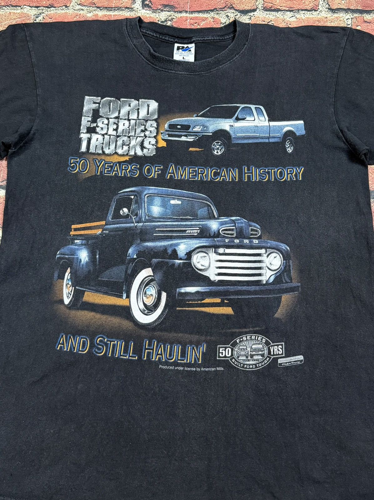 Ford Vintage Ford F Series F-150 F-1 5 Shirt 50th Truck 1998 90s Size US L / EU 52-54 / 3 - 3 Thumbnail