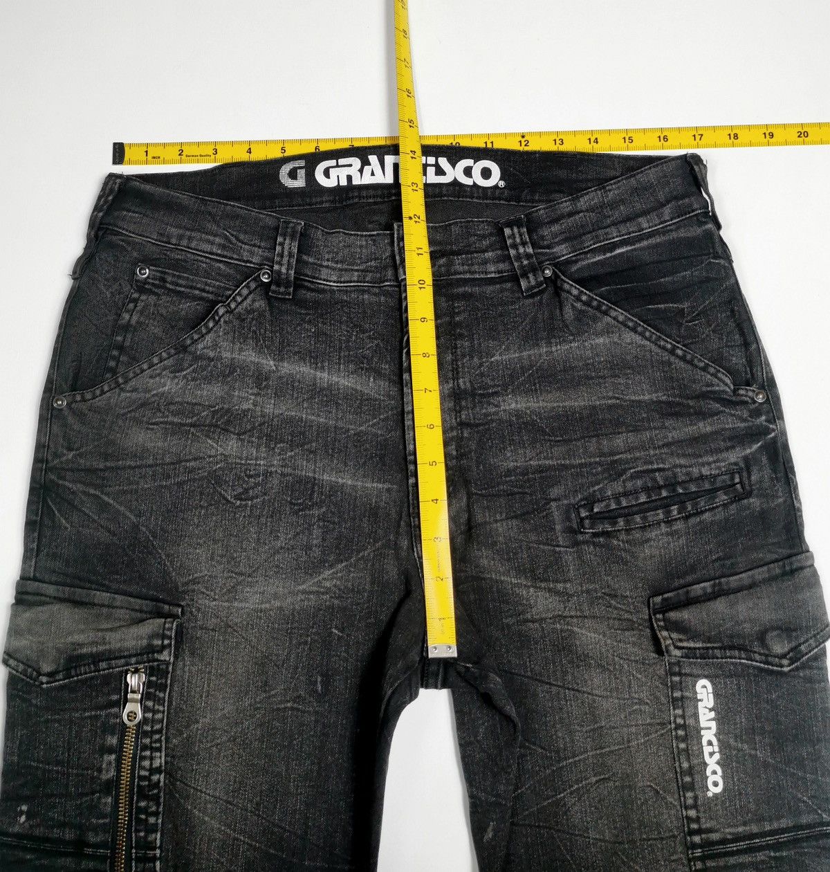 Japanese Brand Whiskers Grancisco Cargo Stretch Jeans Size US 34 / EU 50 - 9 Thumbnail