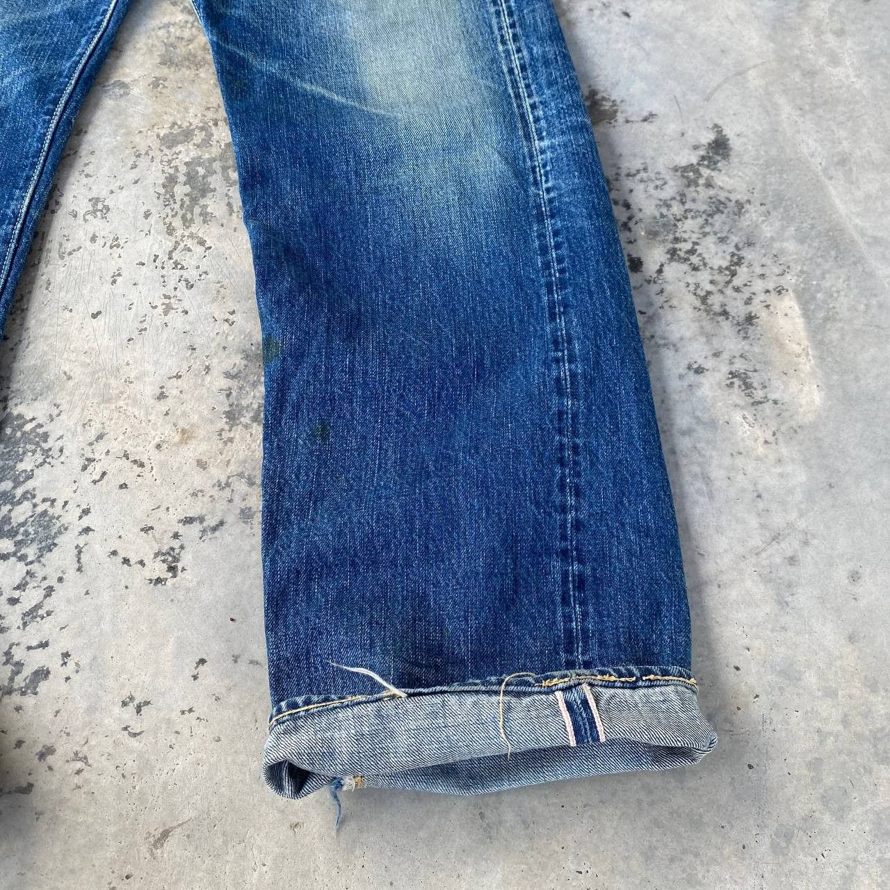 Sugar Cane Vintage Sugar Cane Lot 902 Selvedge Grunge Frayed StarPrint Size US 31 - 8 Thumbnail