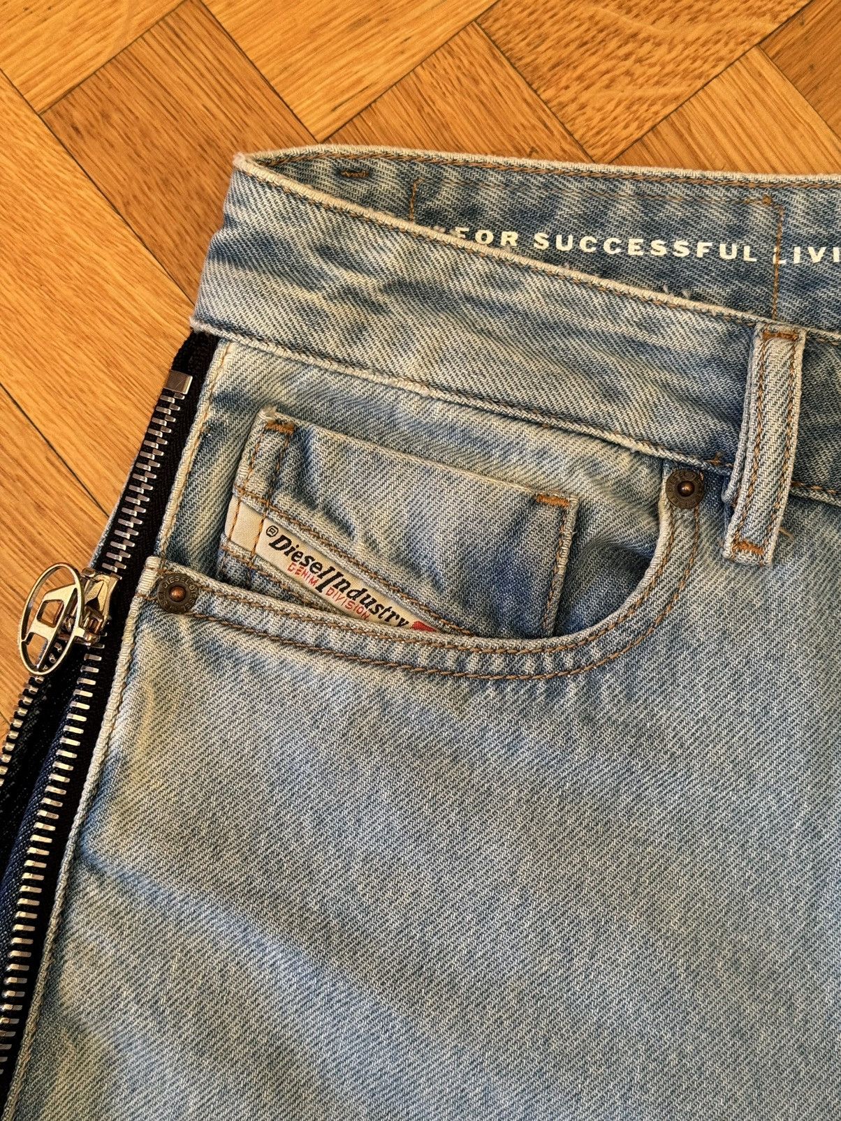 Diesel DIESEL double zip DENIM Size US 29 - 6 Thumbnail