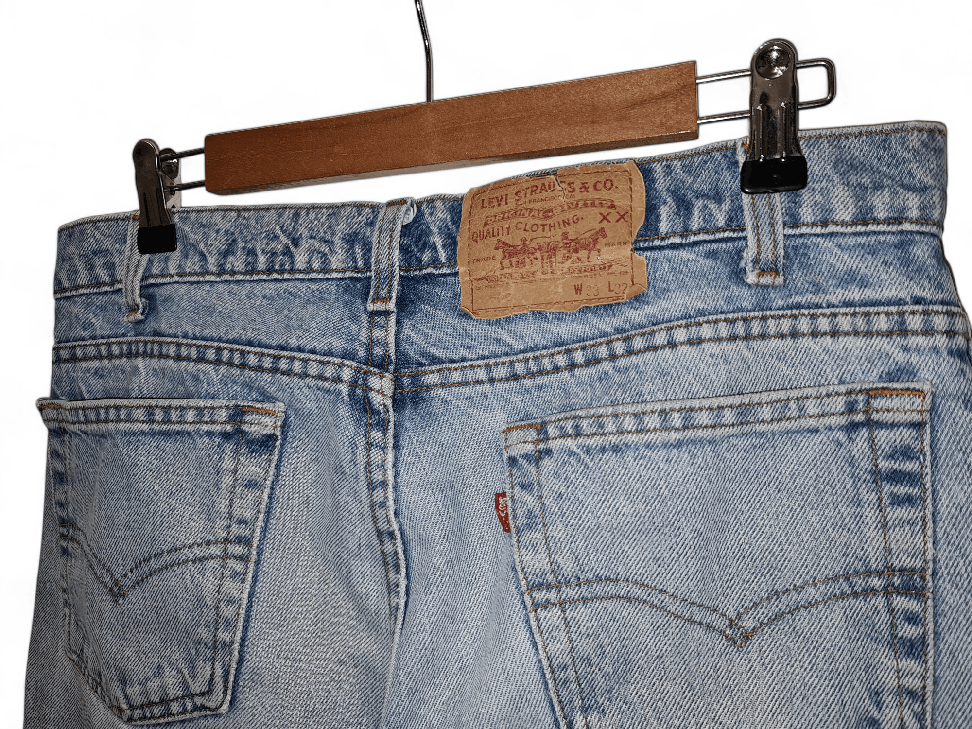 Levi's 90s Vintage Levi's blue washed denim made in USA jeans pants Size US 33 - 8 Thumbnail