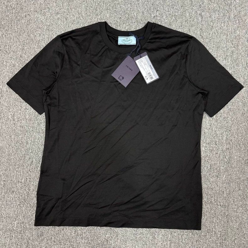 Prada Prada Black Basic Short Sleeve Tee - dmc Size US M / EU 48-50 / 2 - 1 Thumbnail