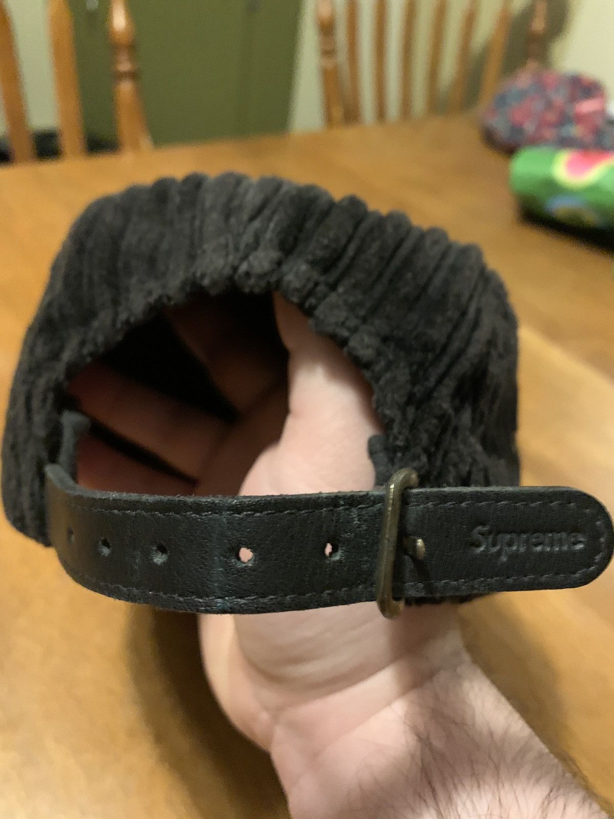 Supreme Black Corduroy Supreme Hat Size ONE SIZE - 2 Thumbnail