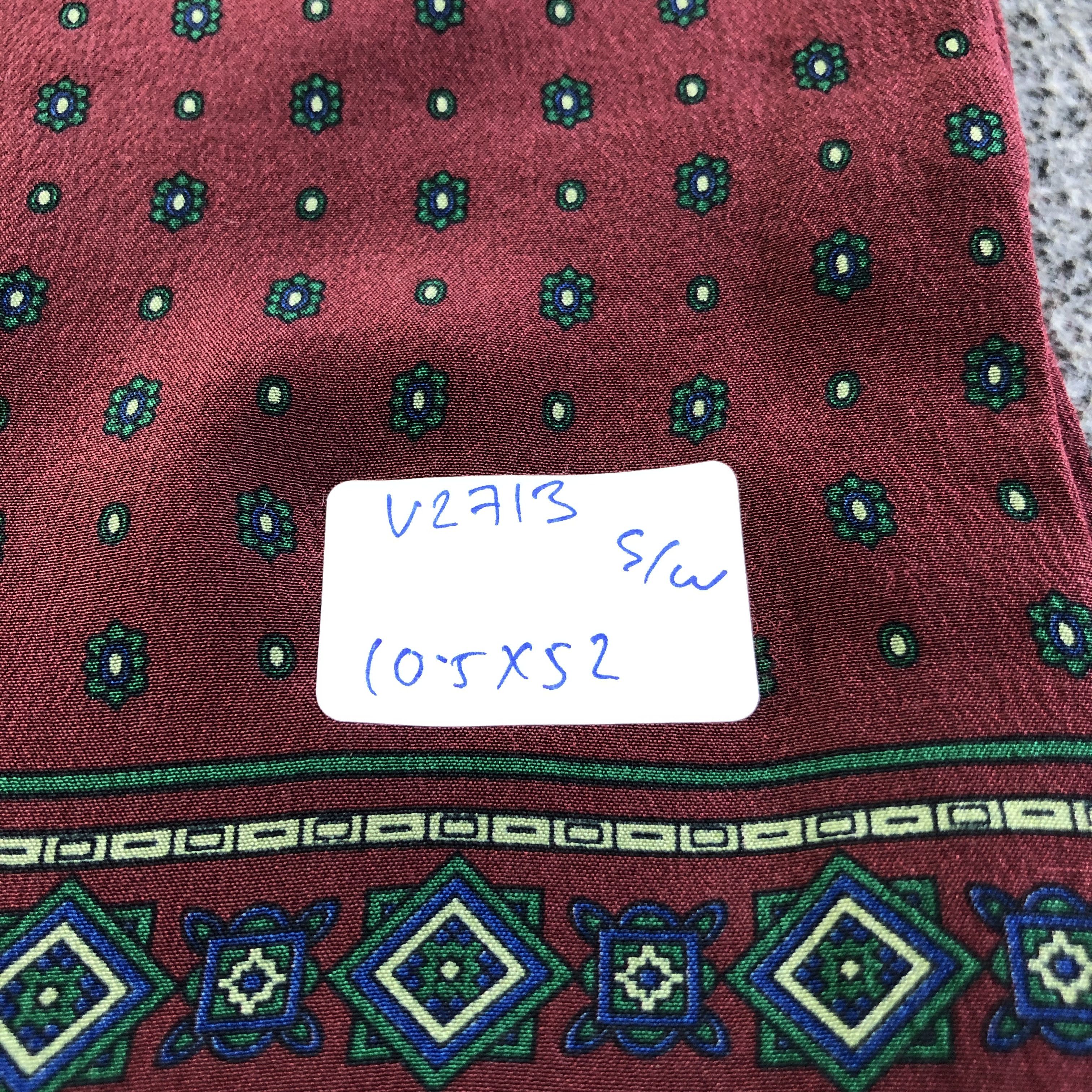 Vintage Luxury Design Silk/Wool Scarf Muffler Neckwear V2713 Size ONE SIZE - 8 Thumbnail