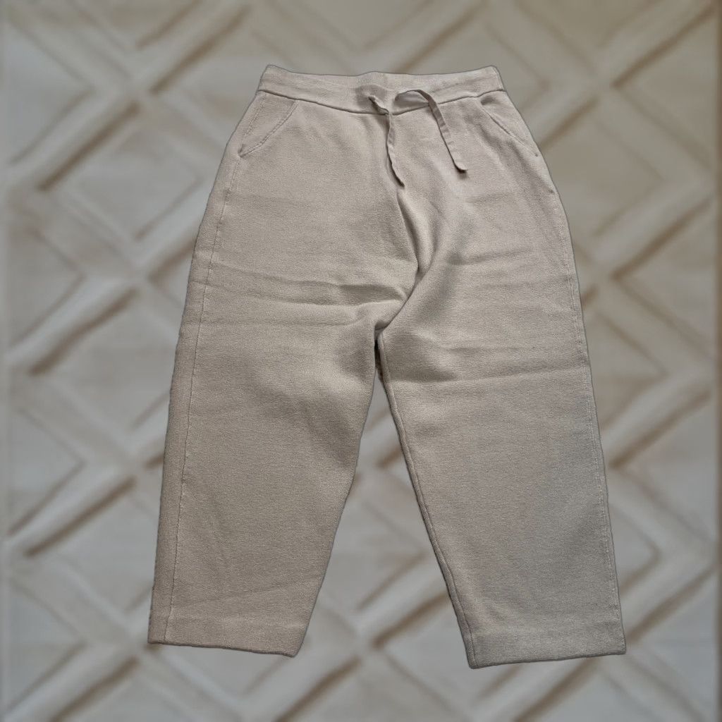Banana Republic VINTAGE Banana Republic Sweatpants Womens Small Beige Tan Pockets Drawstring Ankle 28x23 Size 28" / US 6 / IT 42 - 1 Thumbnail