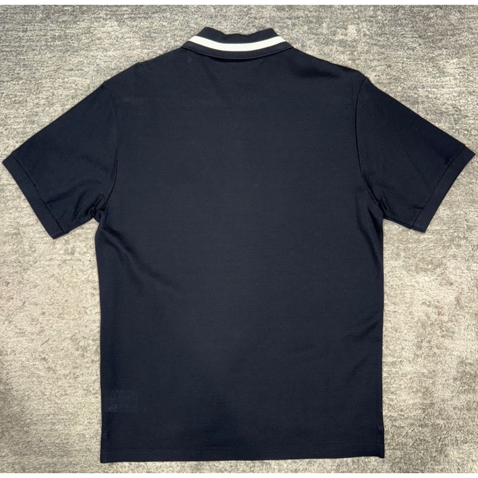 Dior Air Dior Jordan Navy Blue White Wings Logo Collared Button Size US M / EU 48-50 / 2 - 7 Thumbnail