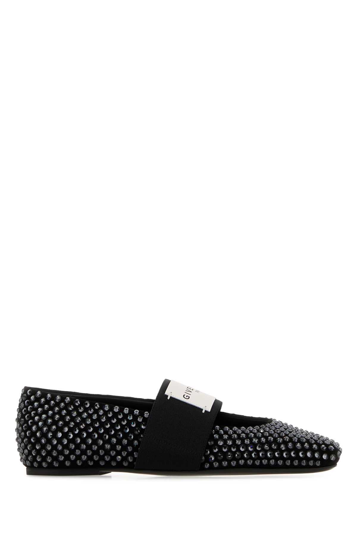 Givenchy Embellished Suede Square Ballerinas Size US 10 / IT 40 - 1 Thumbnail