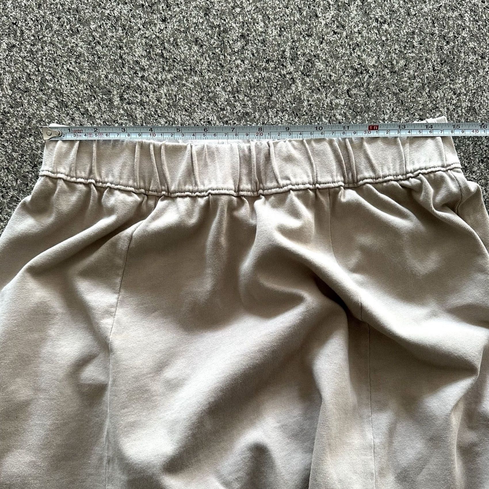 Zara Zara Pants Womens M Elastic Waist Pull On Flowy Wide-Leg Beige Size 29" - 7 Thumbnail