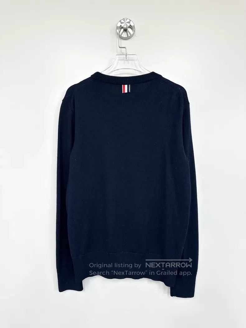 Thom Browne Thom Browne Dark blue classic four-striped knit sweater Size US XS / EU 42 / 0 - 2 Thumbnail
