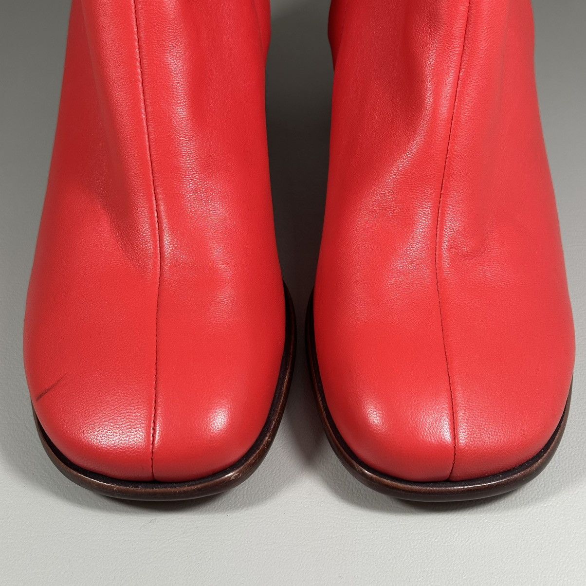 Vince Vince Maggie Phoenix Red Leather Booties Size US 8 / IT 38 - 6 Thumbnail