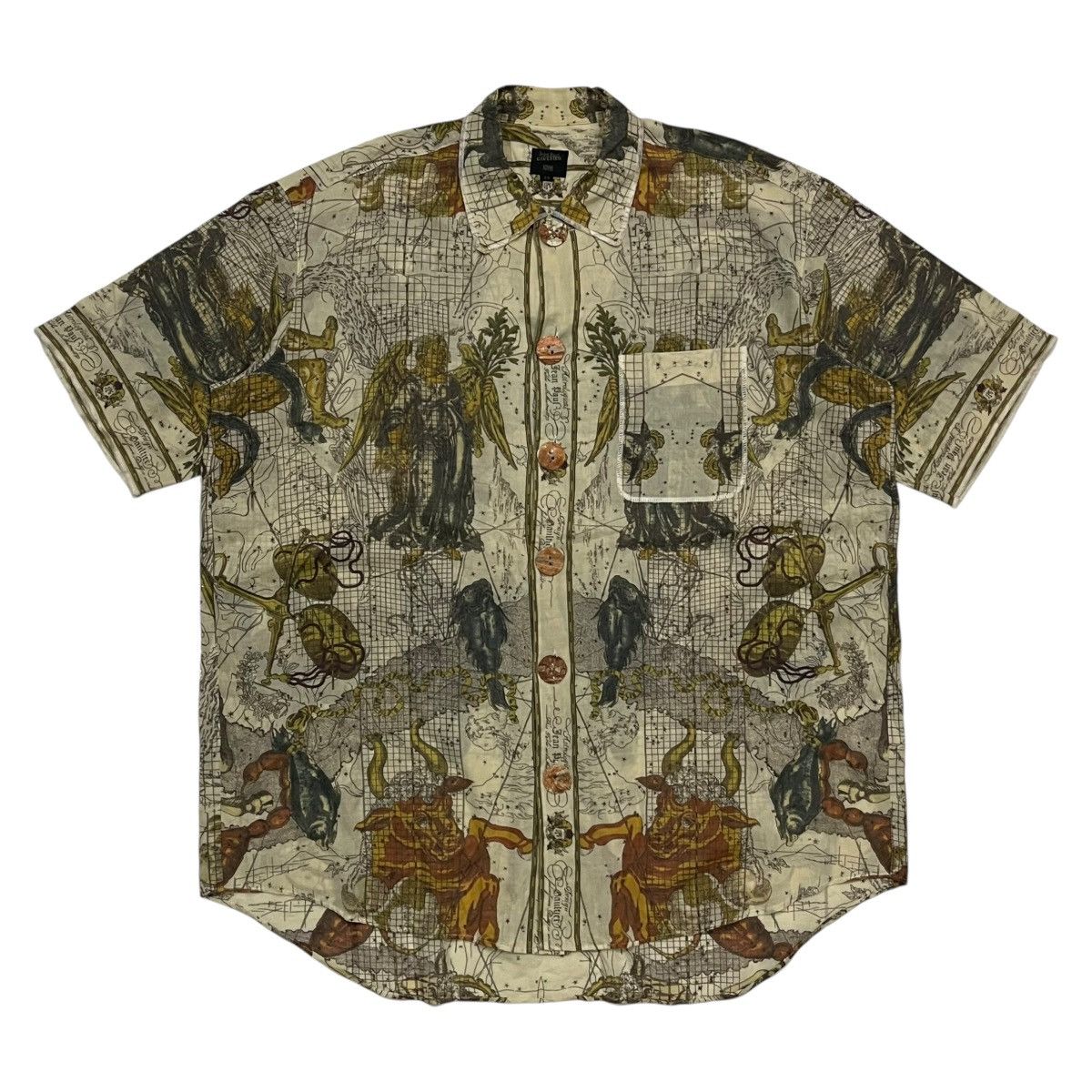 Jean Paul Gaultier × Vintage 💥RARE🔥SS94 Jean Paul Gaultier Run Away Zodiac Shirt Size US M / EU 48-50 / 2 - 1 Thumbnail