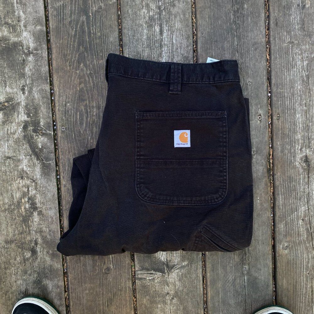 Carhartt Carhartt MultiPocket Cargo Pants Size 40 Black Relaxed Fit Size US 40 / EU 56 - 2 Thumbnail
