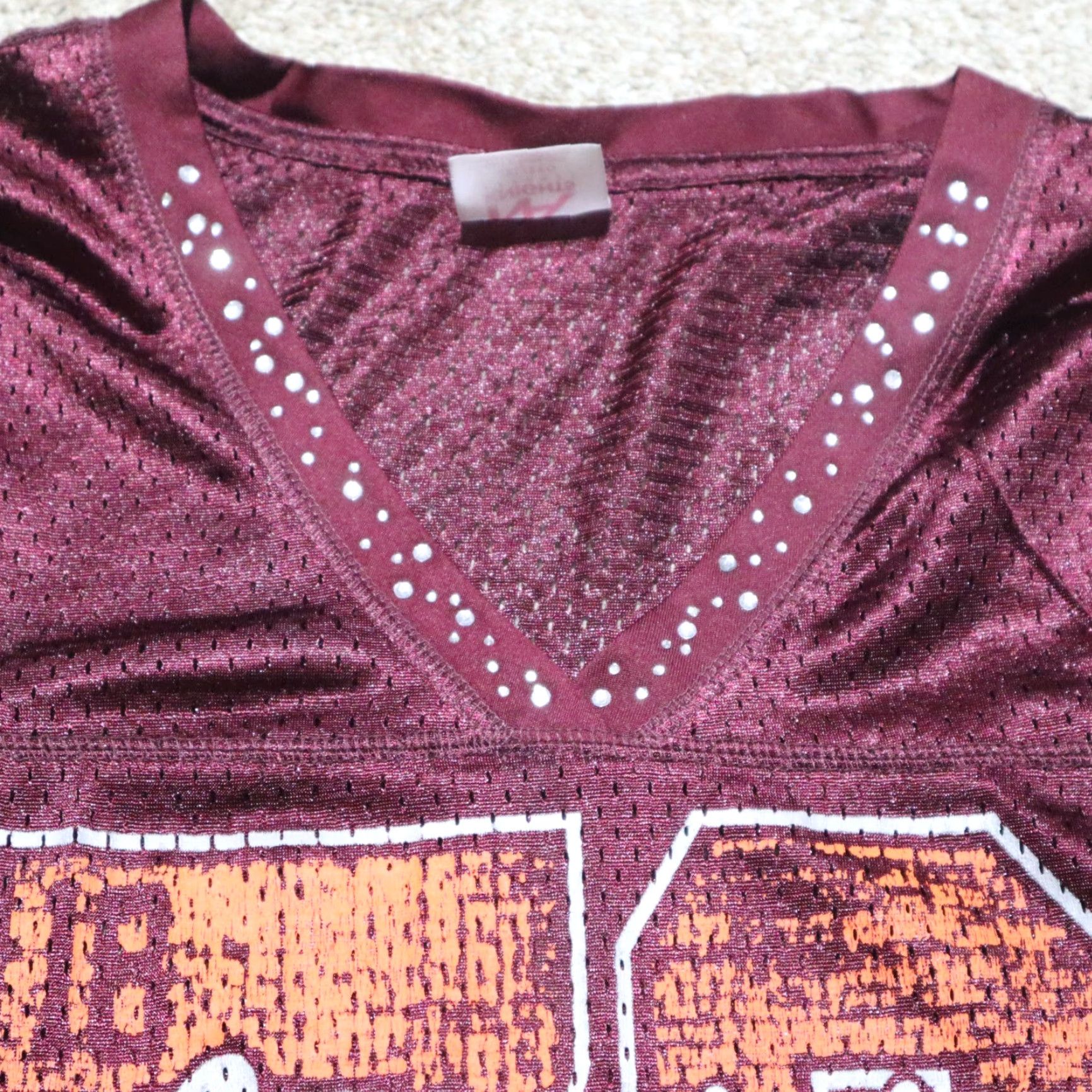 Adidas VINTAGE Hokies Virginia VA 1872 Football Shirt Women 2XL Burgandy Red adidas Graphic Tee 100% Cotton Mens Womens Size XXL / US 16-18 / IT 52-54 - 2 Thumbnail