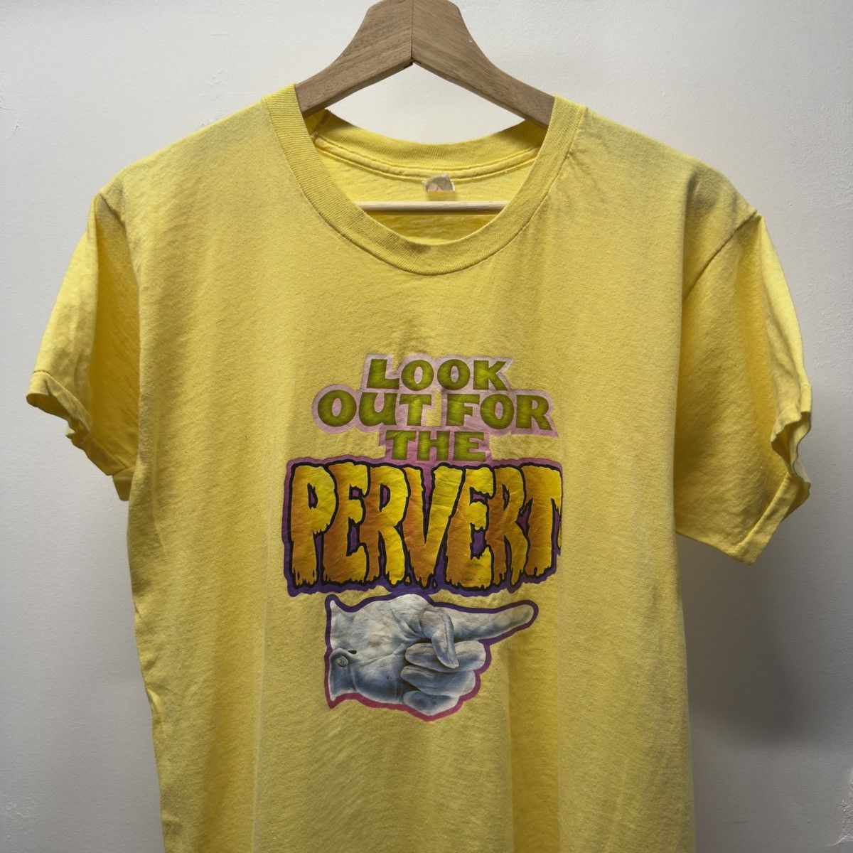 Vintage Vintage 80s Pervert Tee Shirt ERD Grunge Size US L / EU 52-54 / 3 - 3 Thumbnail