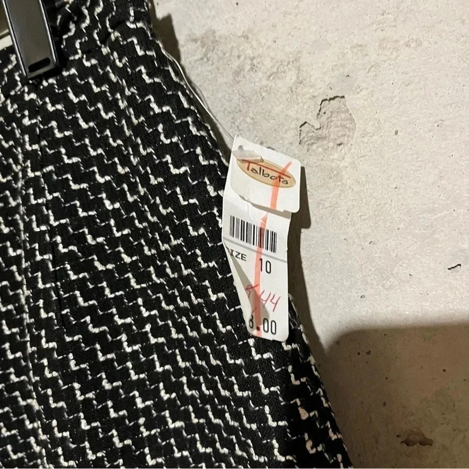 Talbots NWT Talbots Tweed Skirt Black White Women’s Size 10 Office Size 32" / US 10 / IT 46 - 2 Thumbnail