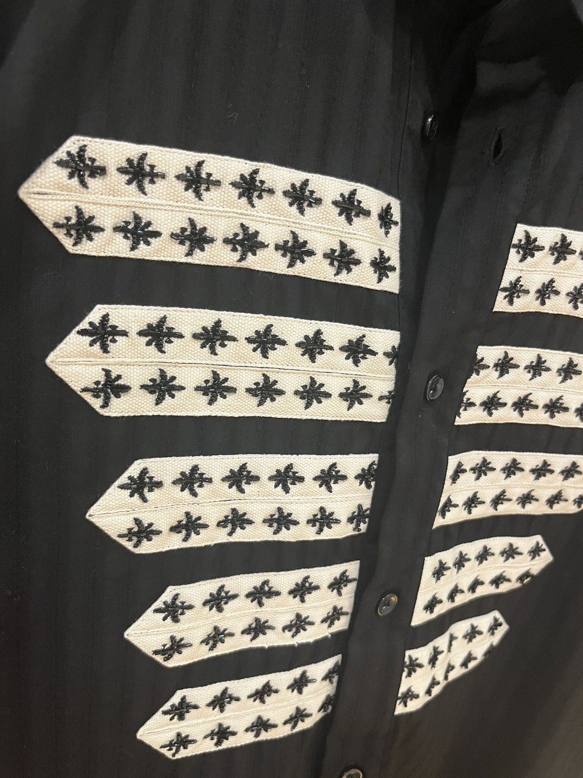 Saint Laurent Paris Black striped officer shirt collar size39 Size US M / EU 48-50 / 2 - 7 Thumbnail