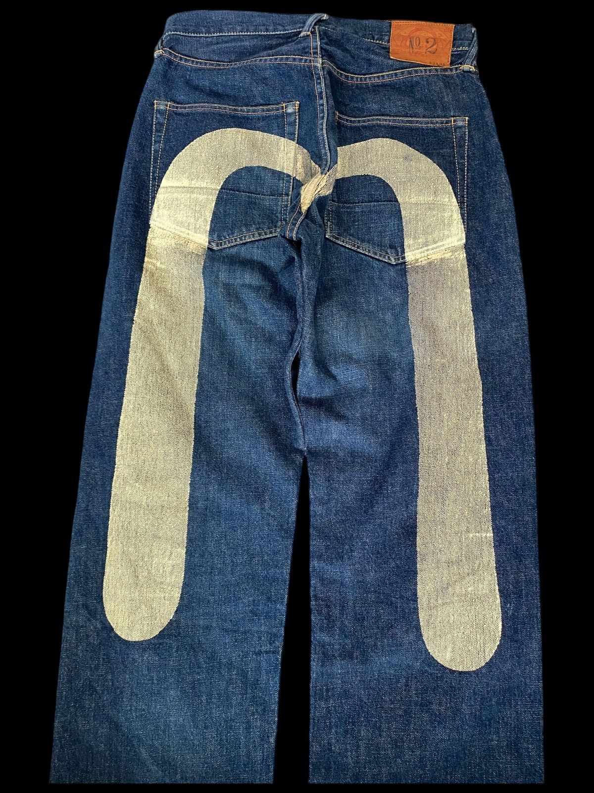 Evisu Evisu by Yamane Baggy Blue Selvedge Denim Daicock Big Logo Size US 32 / EU 48 - 3 Thumbnail