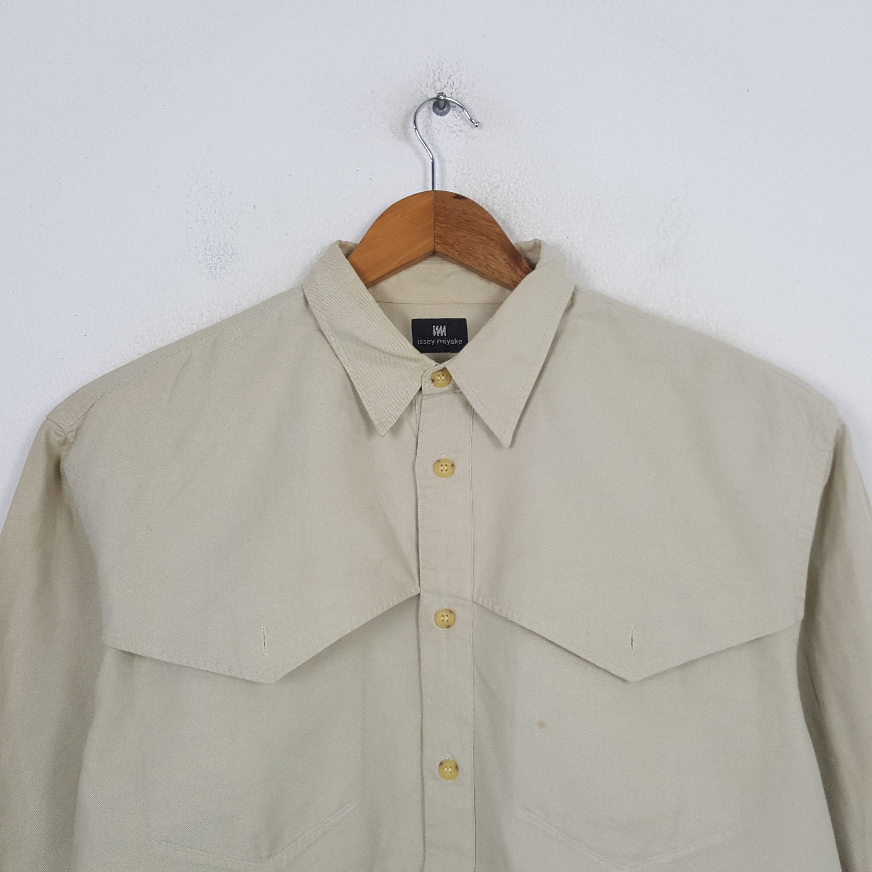 Issey Miyake Vintage Issey Miyake Japanese Designer Shirt C299N75 Size US XL / EU 56 / 4 - 4 Thumbnail