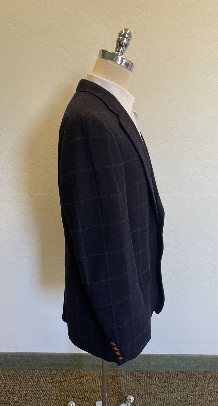 Chaps Ralph Lauren × Vintage Vintage Windowpane Jacket Size 44R - 3 Thumbnail