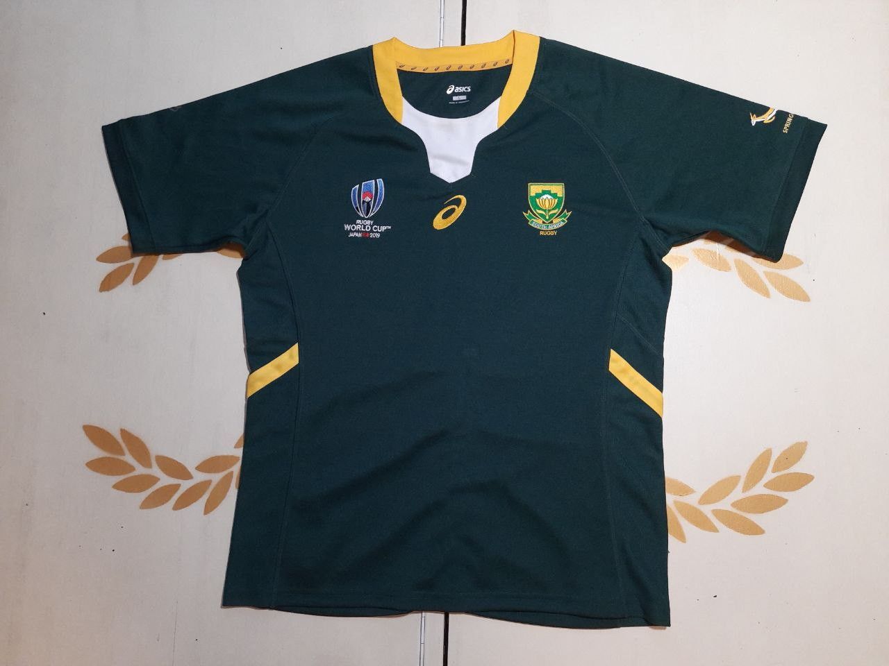 Asics Asics South Africa World Cup Japan 2019 Rugby Shirt Size US L / EU 52-54 / 3 - 2 Thumbnail