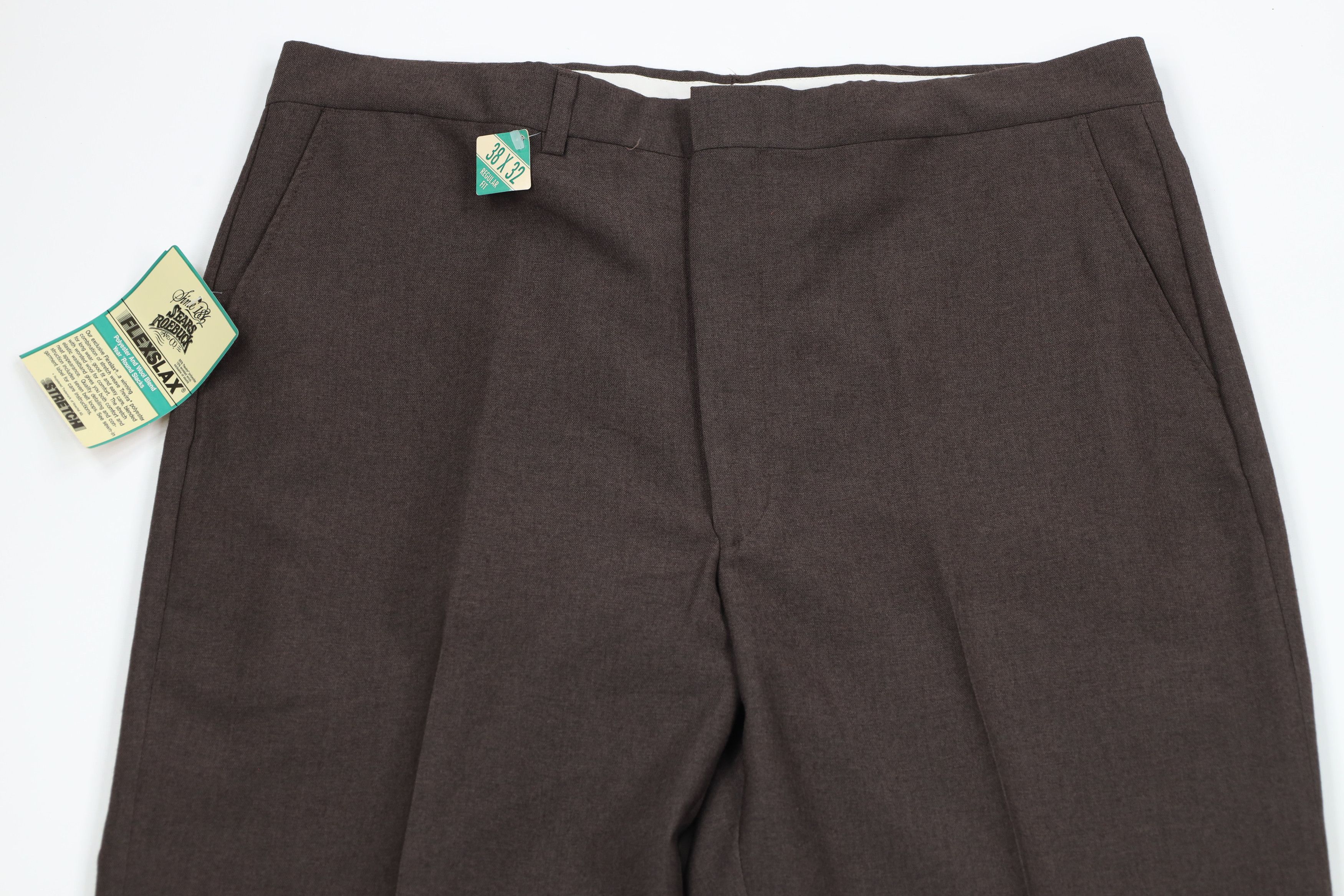 Vintage Deadstock Vintage 70s Streetwear Bell Bottoms Pants Brown Size US 38 / EU 54 - 2 Thumbnail