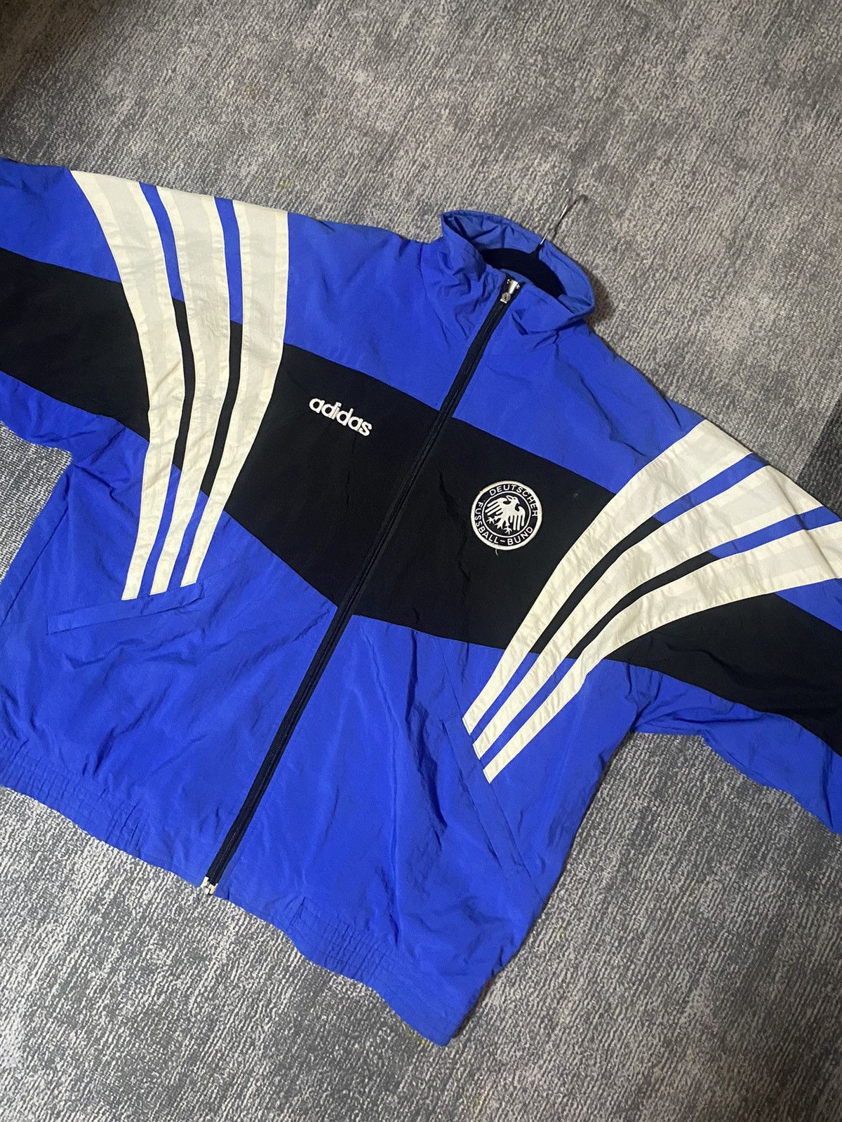 Adidas Vintage Adidas 1996/97 Germany DFB Football National Team Size US XXL / EU 58 / 5 - 1 Thumbnail