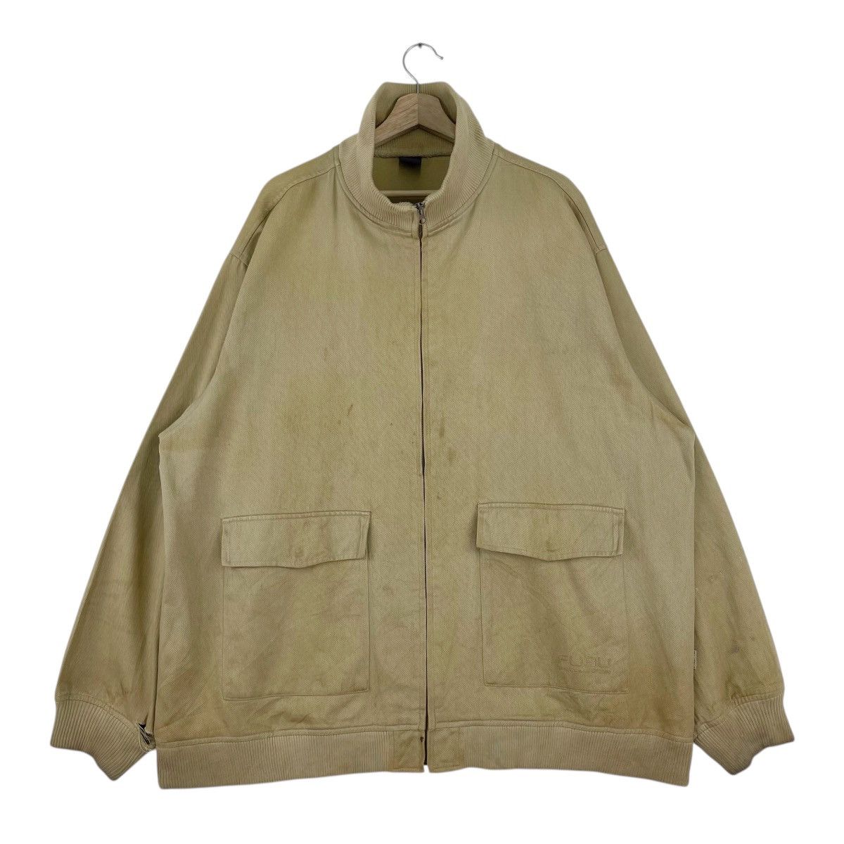 Fubu × Vintage Vintage Fubu Beige Full Zip Workwear Jacket Size US XXL / EU 58 / 5 - 1 Thumbnail