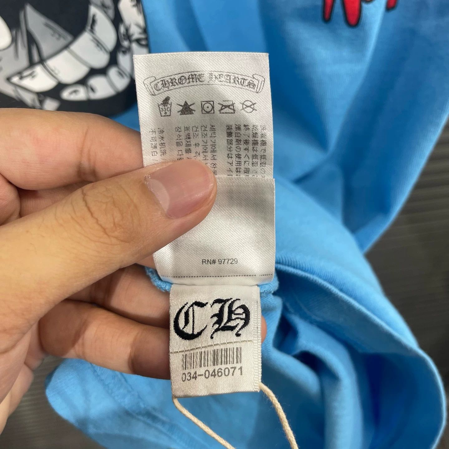 Chrome Hearts Chrome Hearts Mattyboy Blue Graffiti Print Short Sleeve M Size US M / EU 48-50 / 2 - 8 Thumbnail