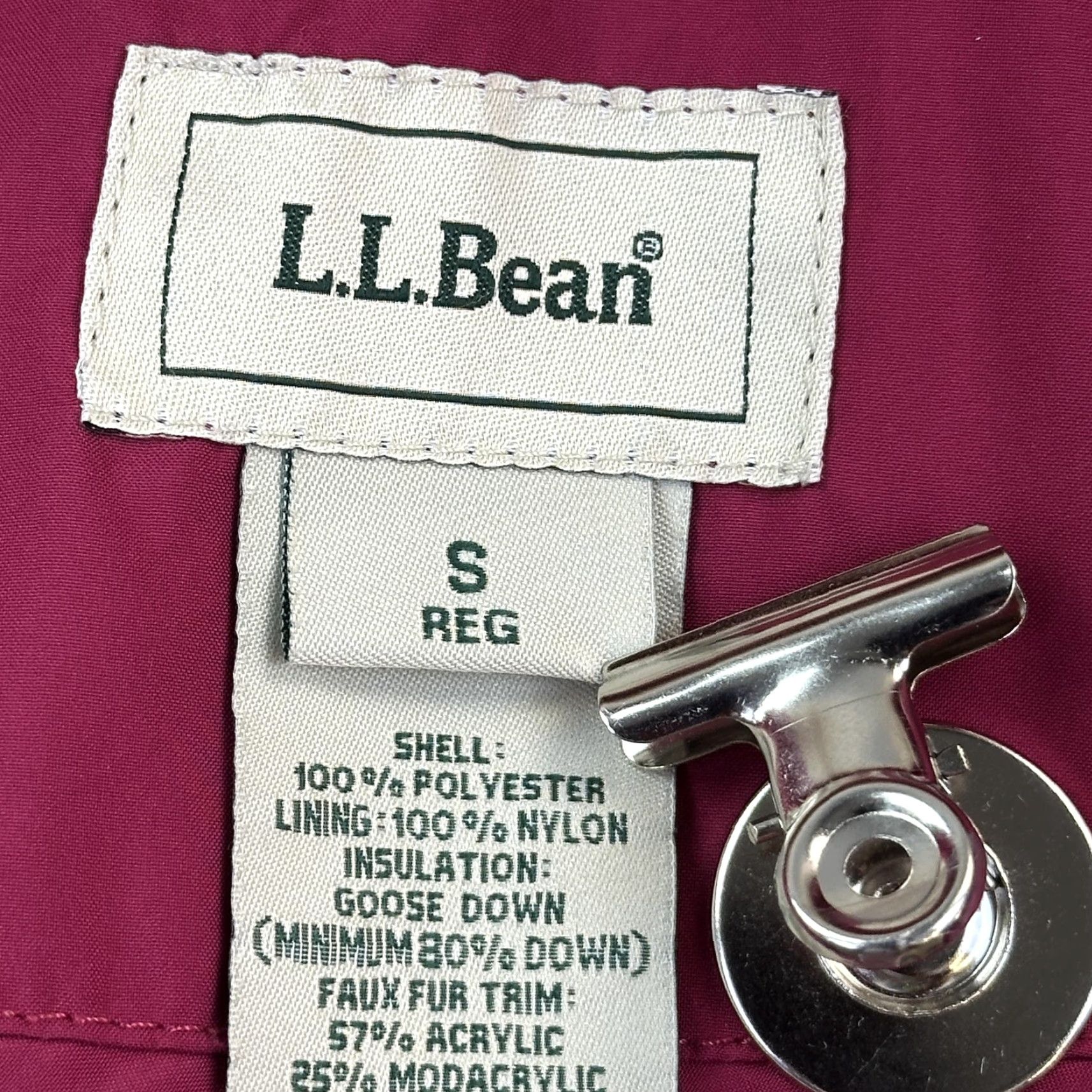 Vintage LL Bean Jacket Women's Small Pink Goose Down Puffer Hooded Outdoor Size S / US 4 / IT 40 - 5 Thumbnail