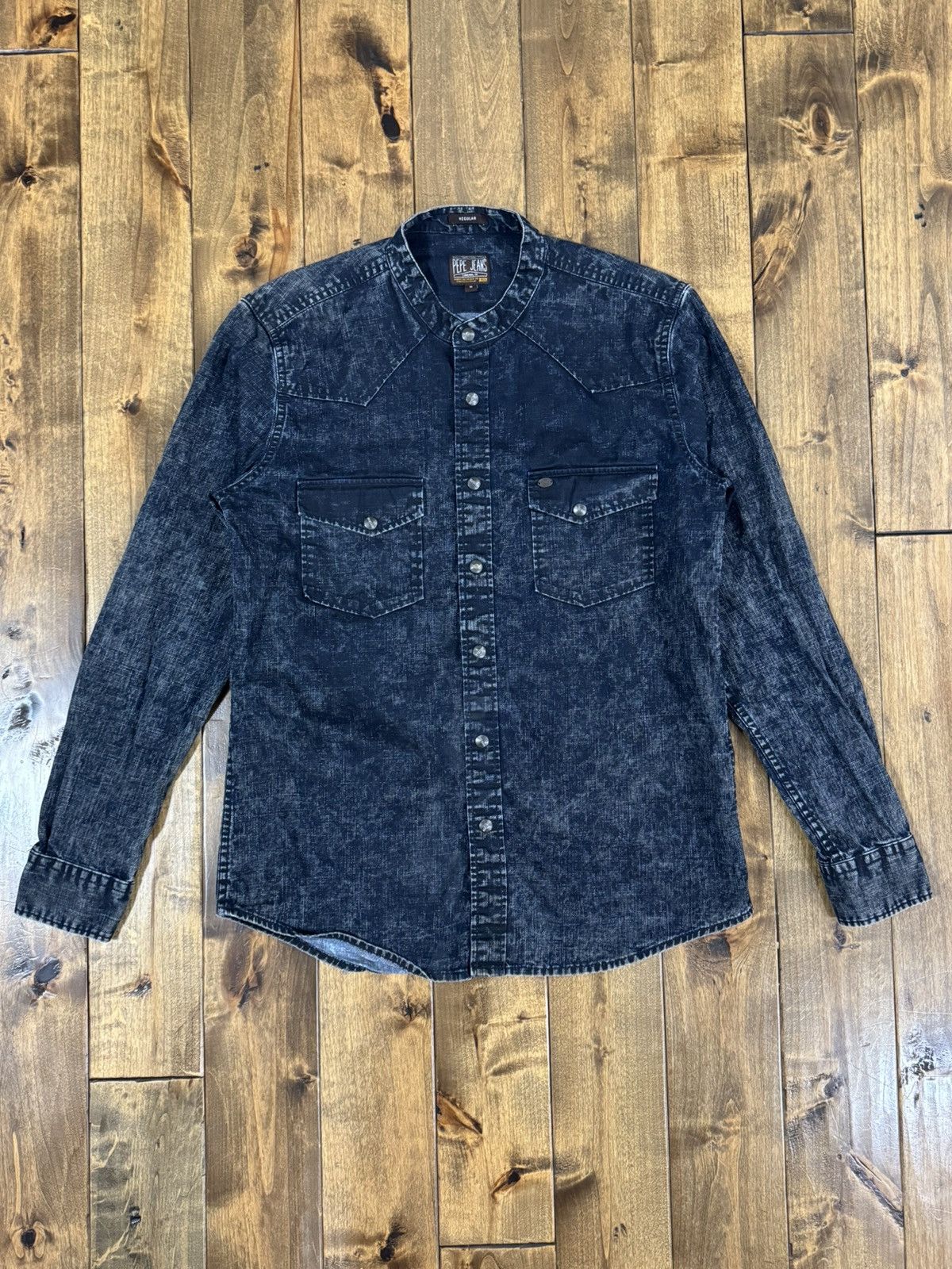 Pepe Jeans × Vintage Vintage Pepe Jeans London Heritage Denim Button up Shirt Size US M / EU 48-50 / 2 - 3 Thumbnail
