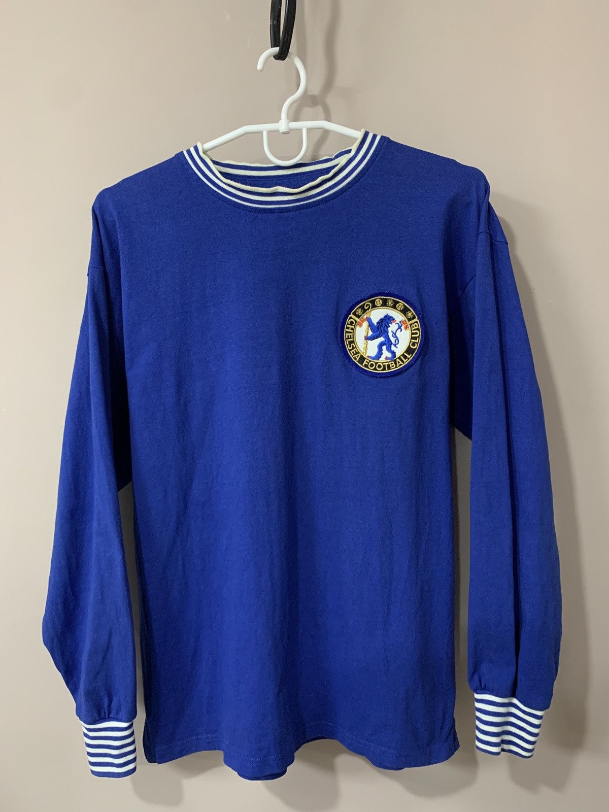 Vintage Chelsea London Home Football Shirt Retro Score Draw Soccer Size US S / EU 44-46 / 1 - 1 Thumbnail