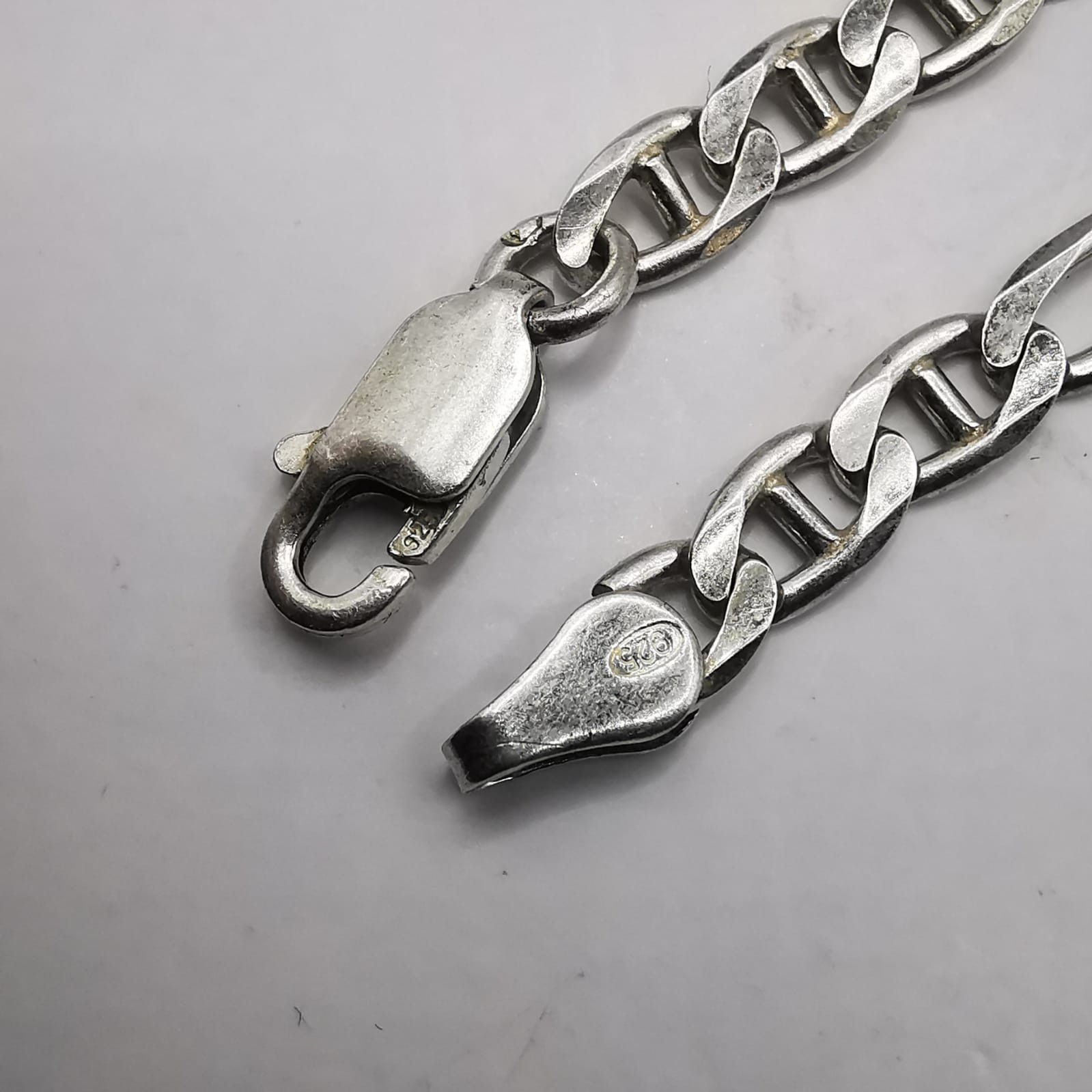 Sterling Silver Vintage Jewelry Chain, 925 Sterling Silver, Signed 11.04g Size ONE SIZE - 6 Thumbnail